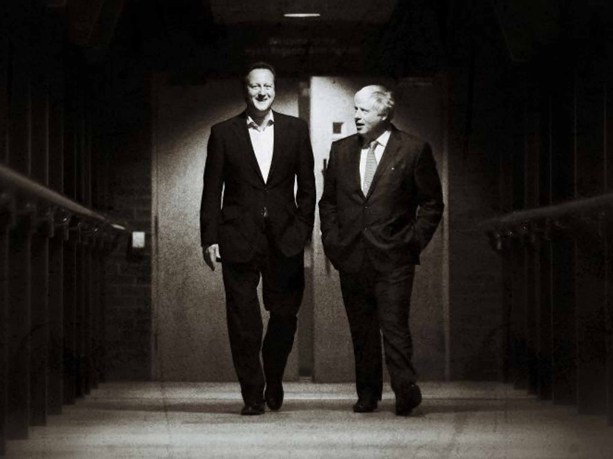 Gentleman and scholar: Cameron was an 'oppidan' at Eton – more posh than smart – while Johnson belonged to its swot team