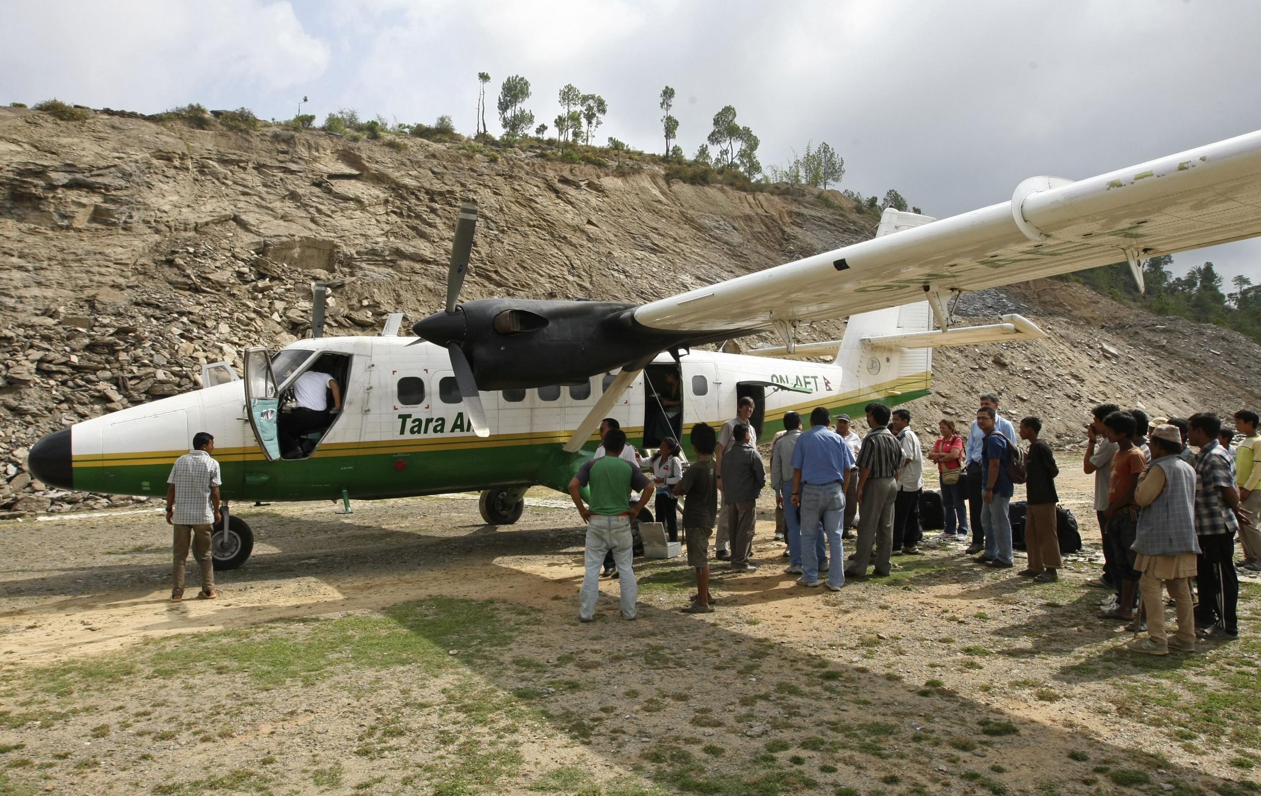 File photo shows a Tara Air DHC-6 Twin Otter aircraft, similar to one that went missing