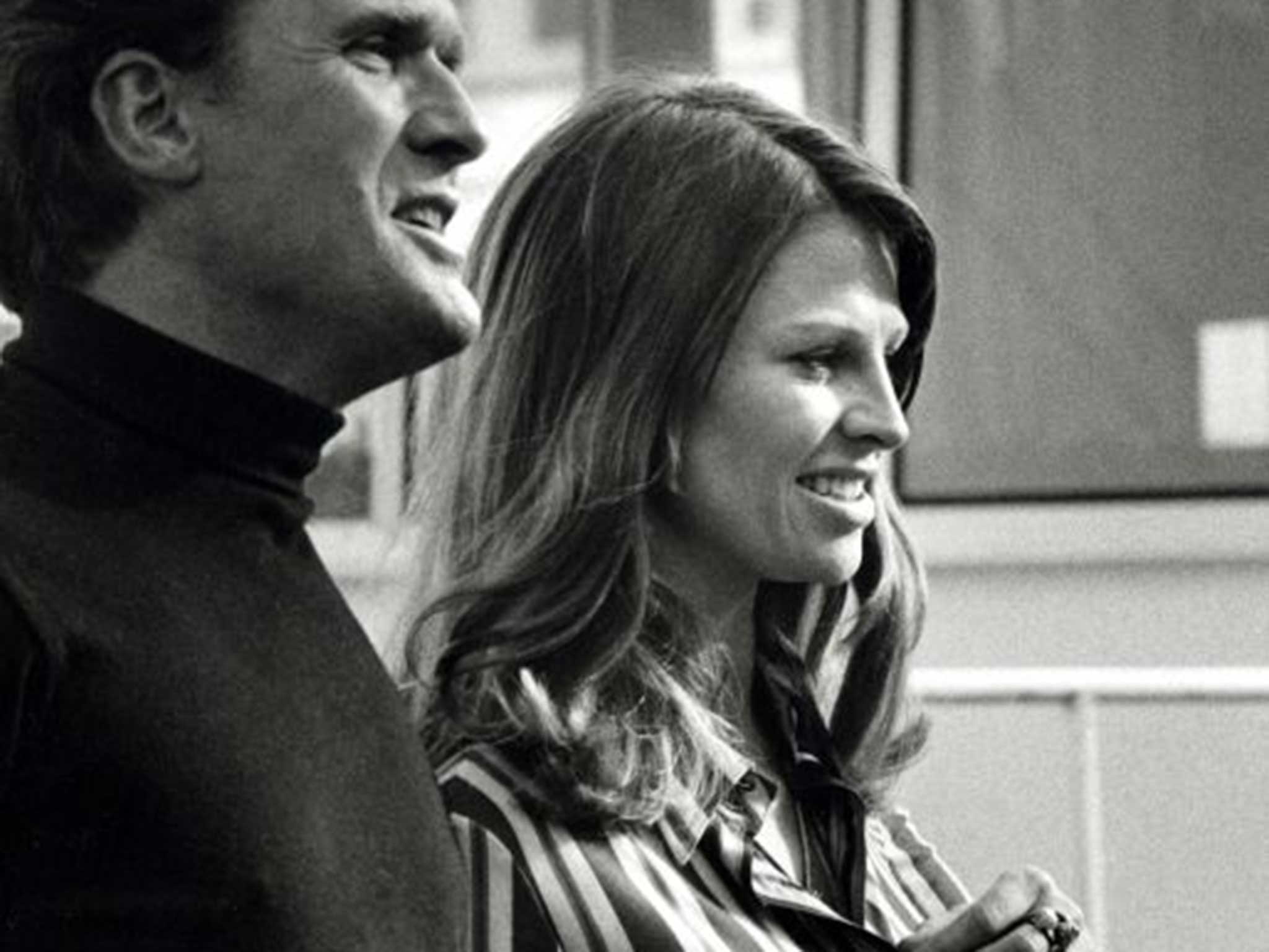 Wood with Julie Christie on the set of his feature film ‘In Search of Gregory’