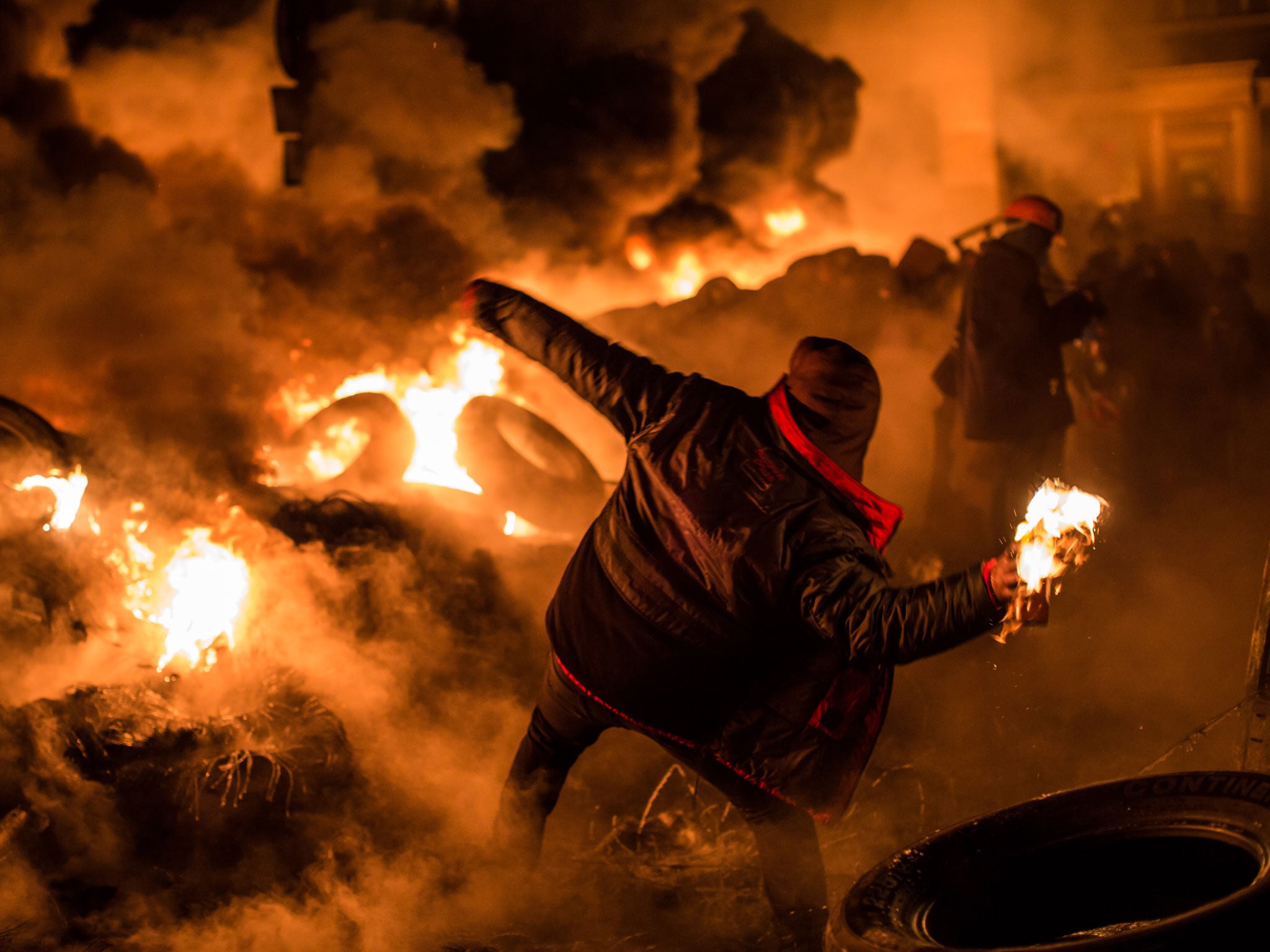 The Ukrainian capital Kiev is rife with theft, vandalism, and violent protests