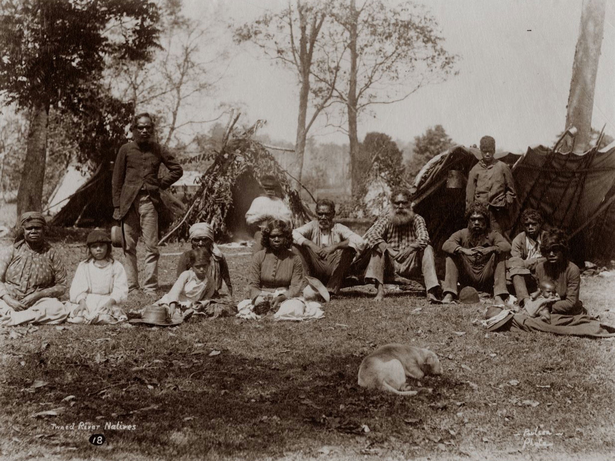 Aboriginal Australians on the Tweed River, New South Wales, Australia, circa 1880