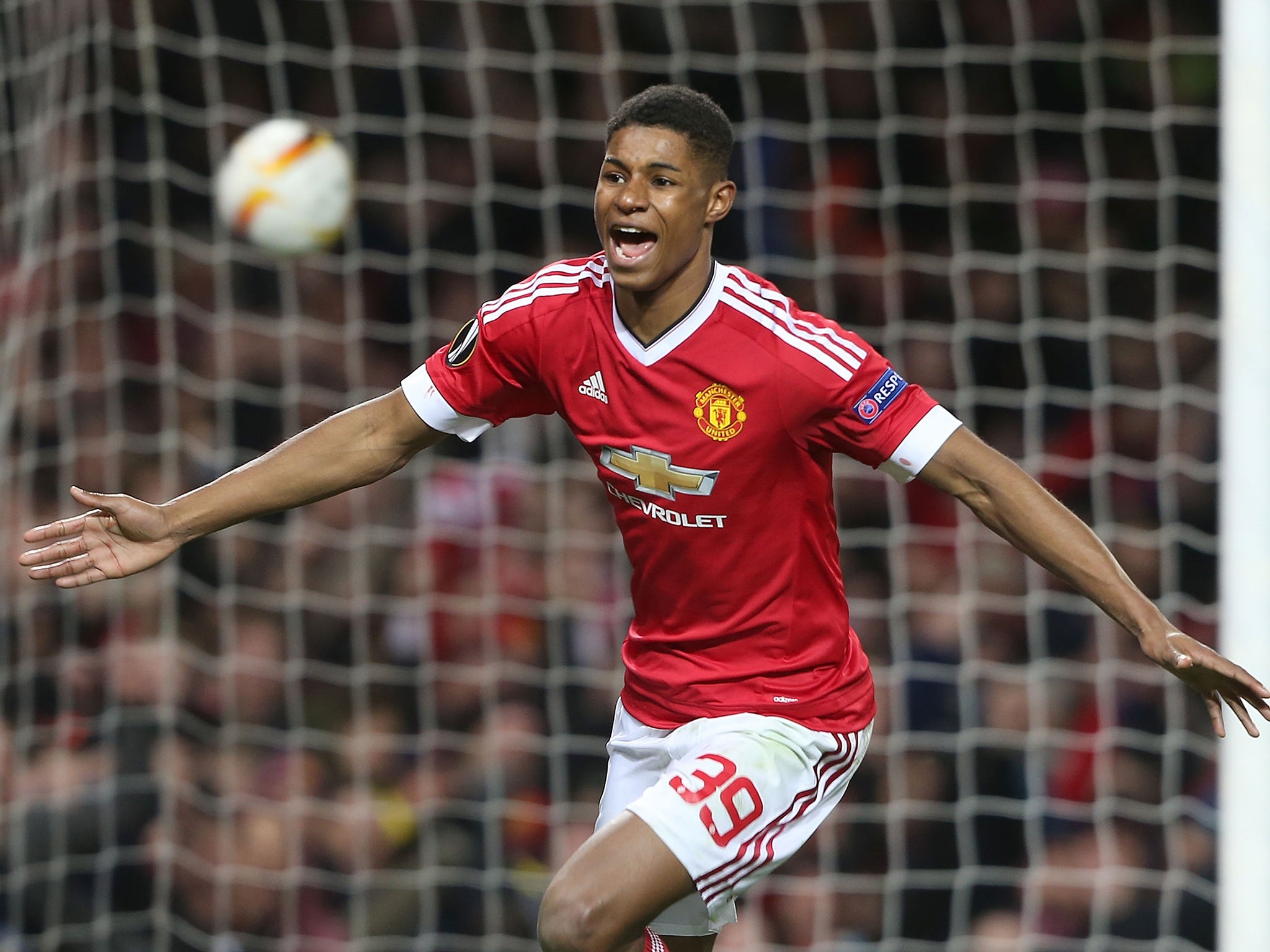 Manchester United striker Marcus Rashford