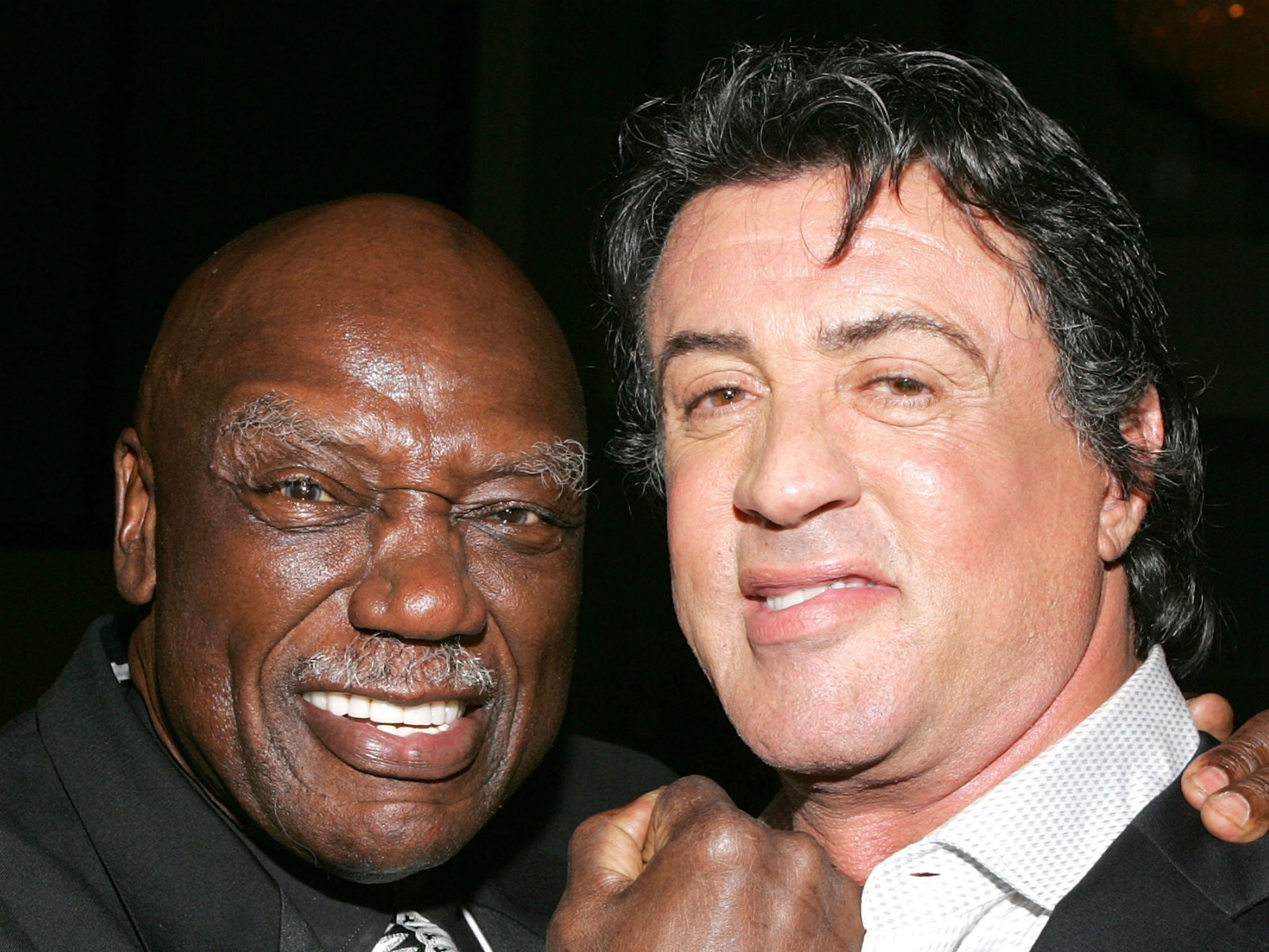 Tony Burton and Sylvester Stallone