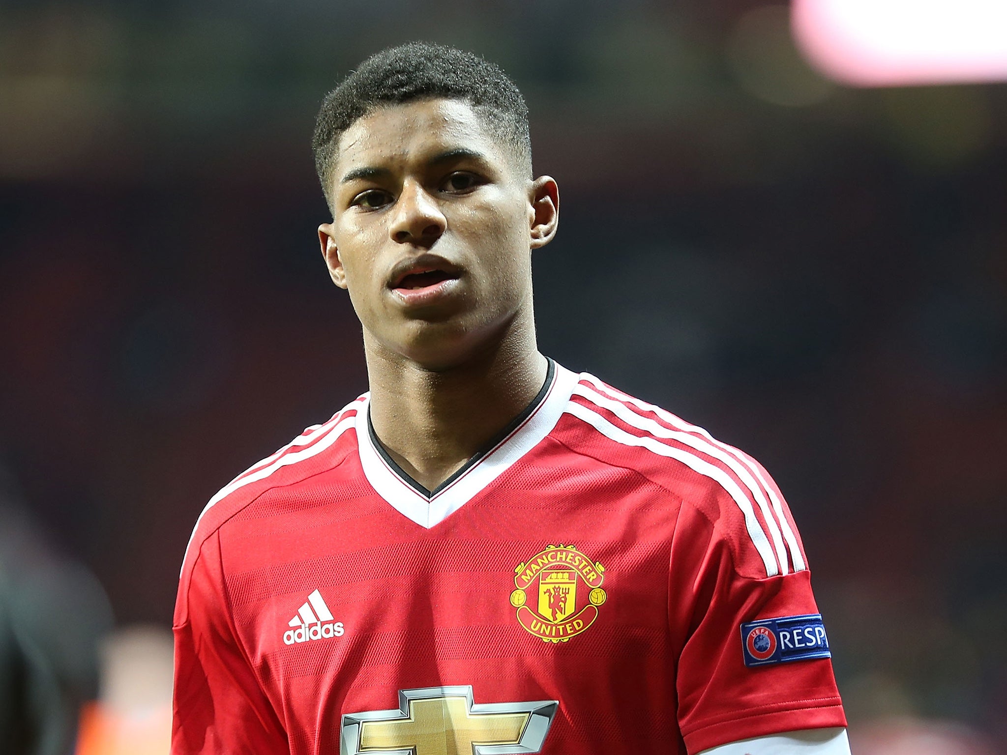 Manchester United striker Marcus Rashford