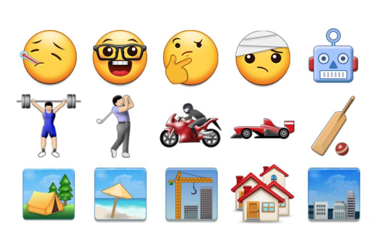 A few of the new emojis coming to Samsung with the S7