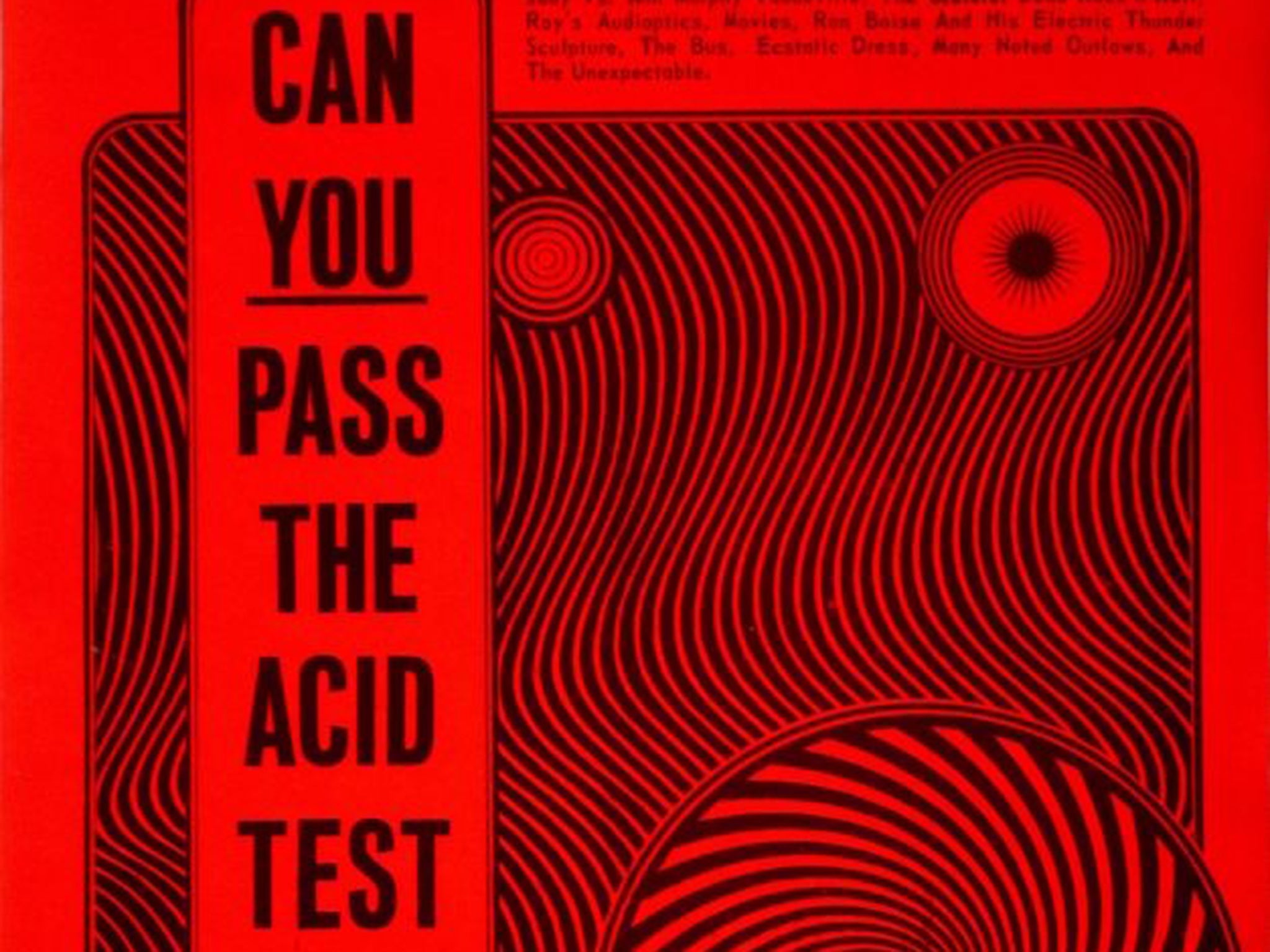 The Acid Test poster designed by West Wilson