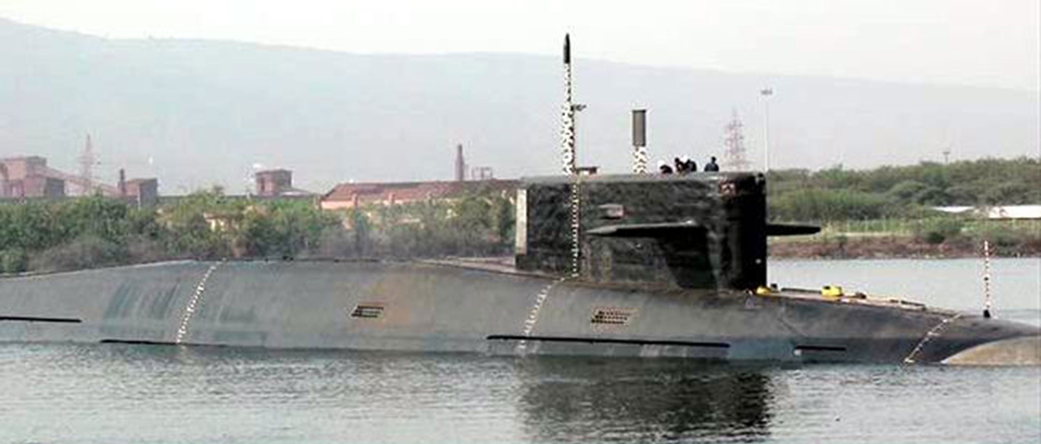 &#13;
INS Arihant during sea trials, December 2014 &#13;