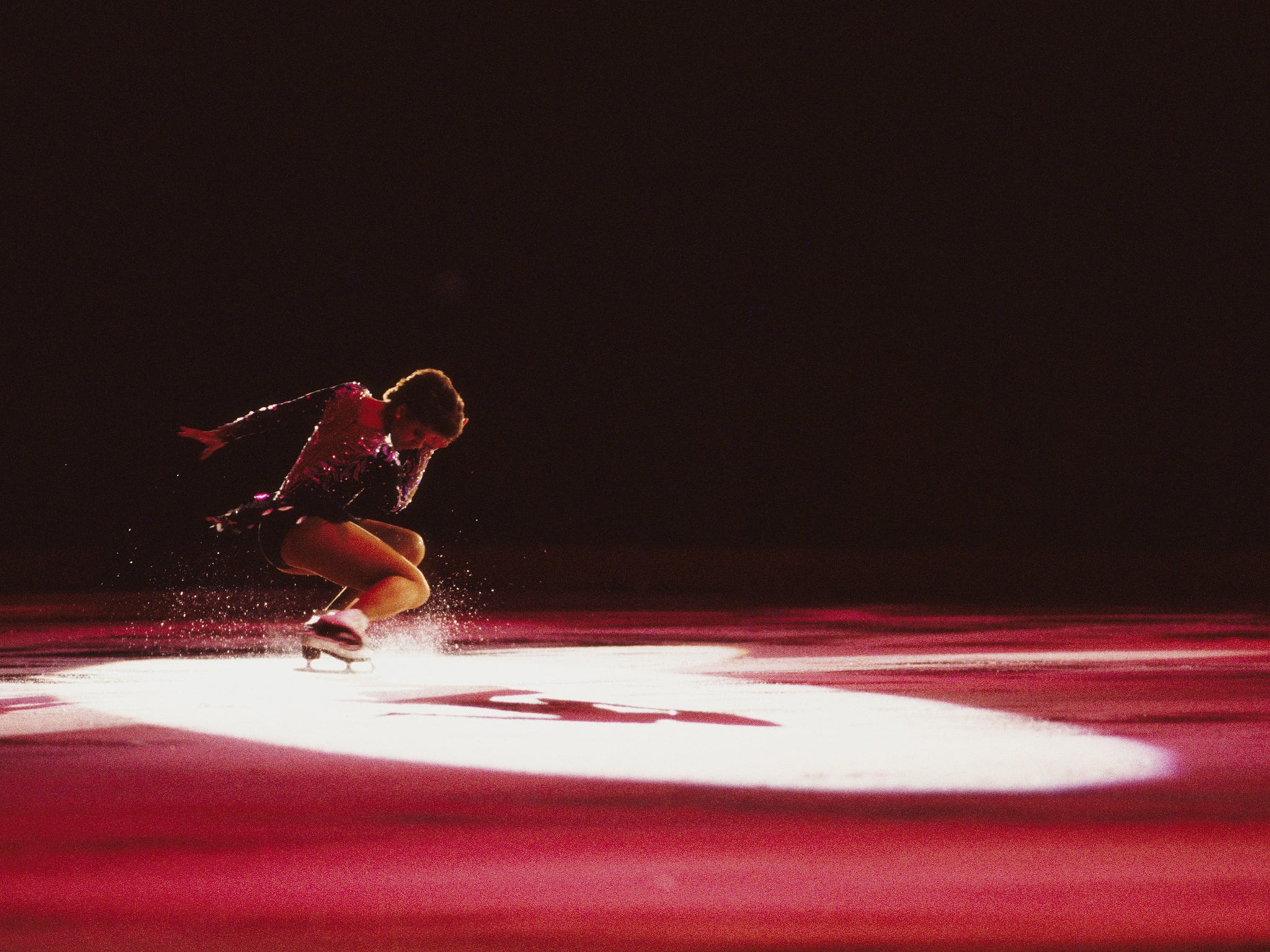 Debi Thomas on the ice for the Sports Aid Charity Gala at the NEC in Birmingham, UK, in 1988