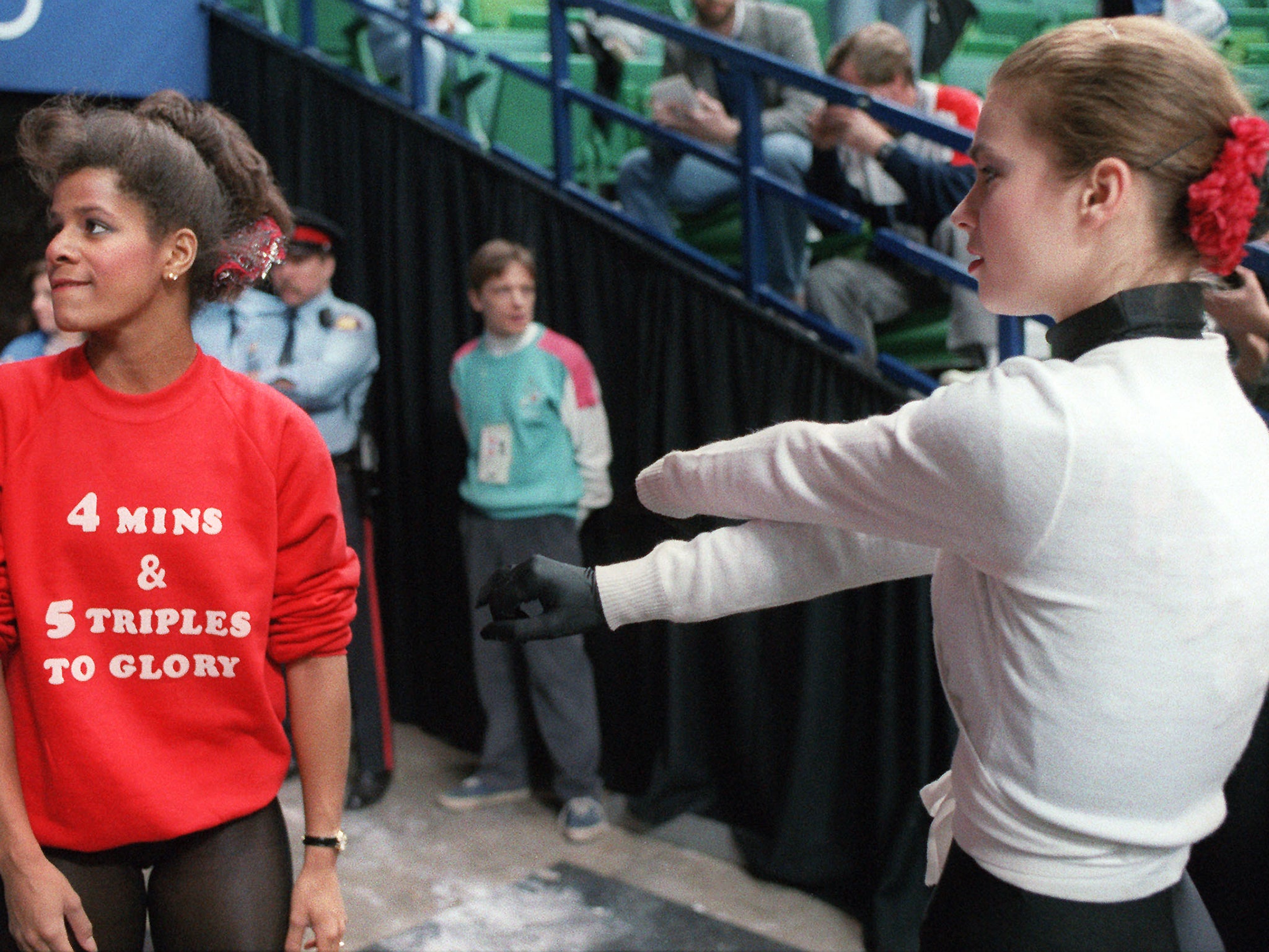 Debi Thomas's great rival, Katarina Witt, right, won the gold medal at the 1988 Games