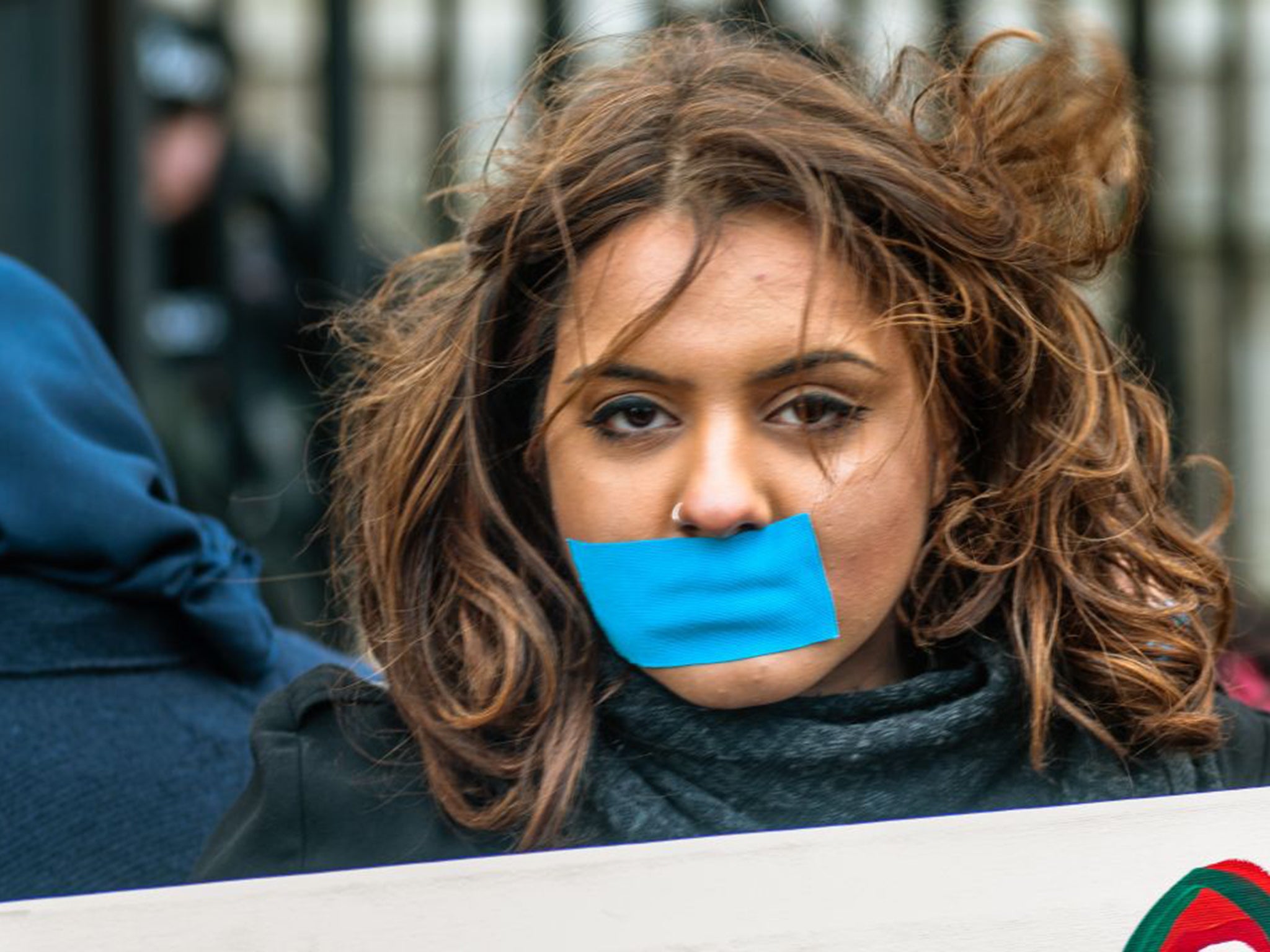 Blue tape signals danger for BAME women