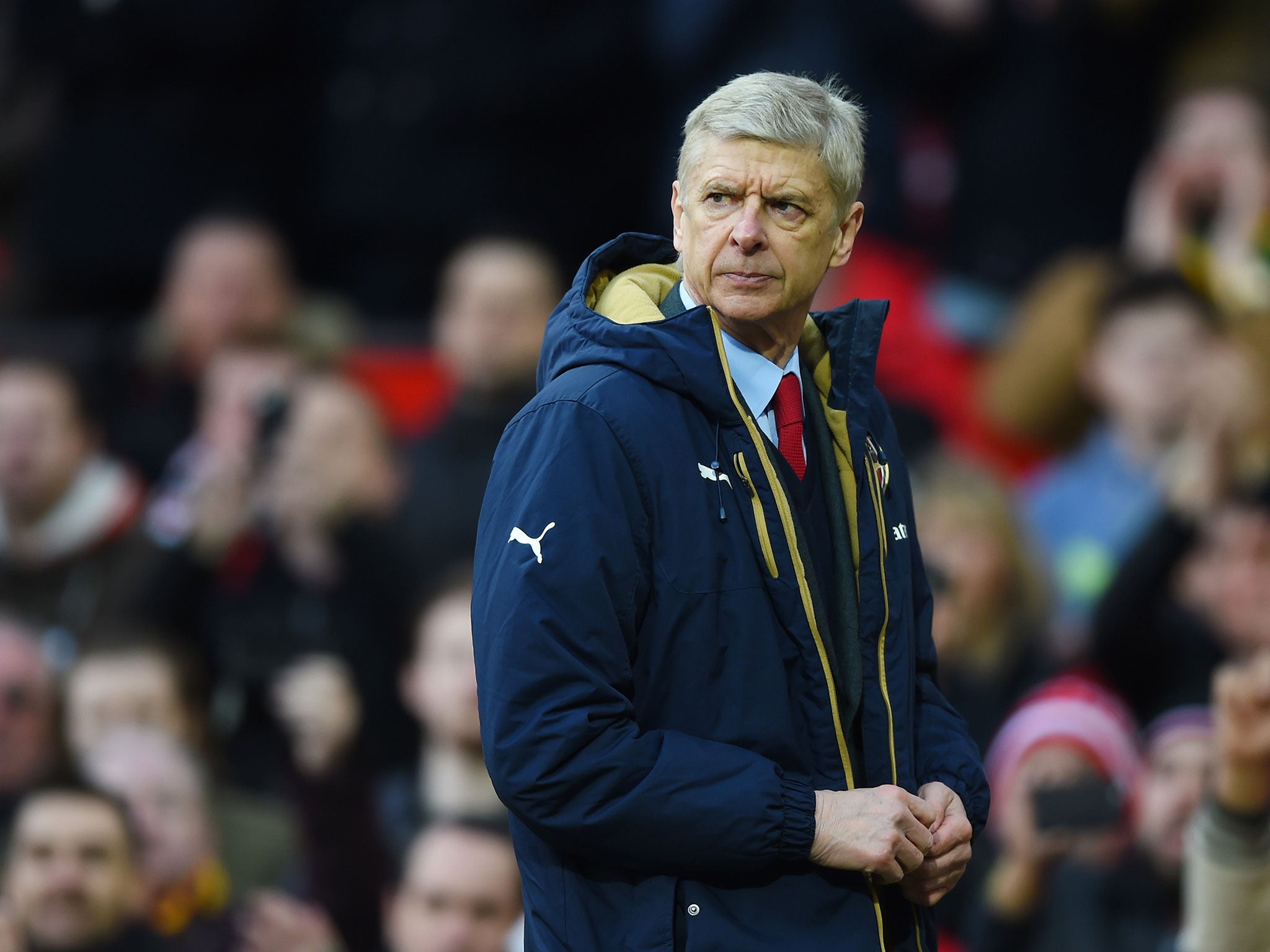 Arsène Wenger at Old Trafford