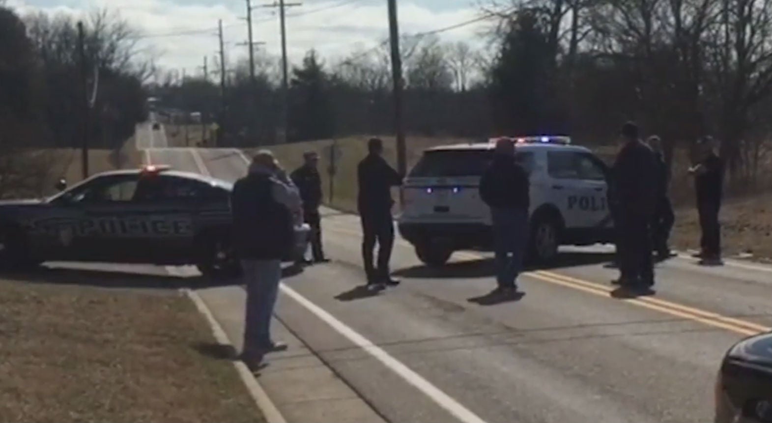 The school was put into lockdown mode after the shooting in the cafeteria