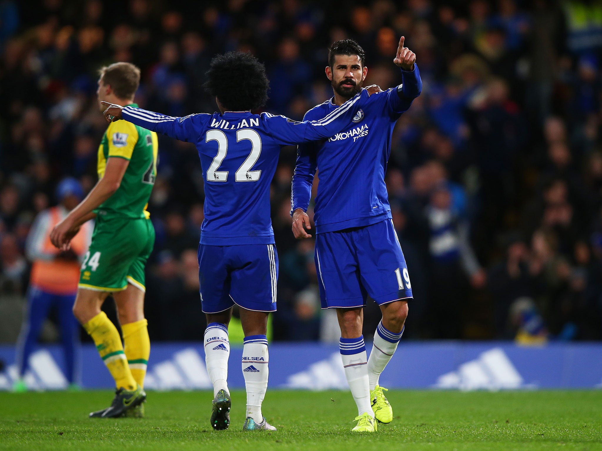 Diego Costa missed the game against Stoke but could return to face PSG