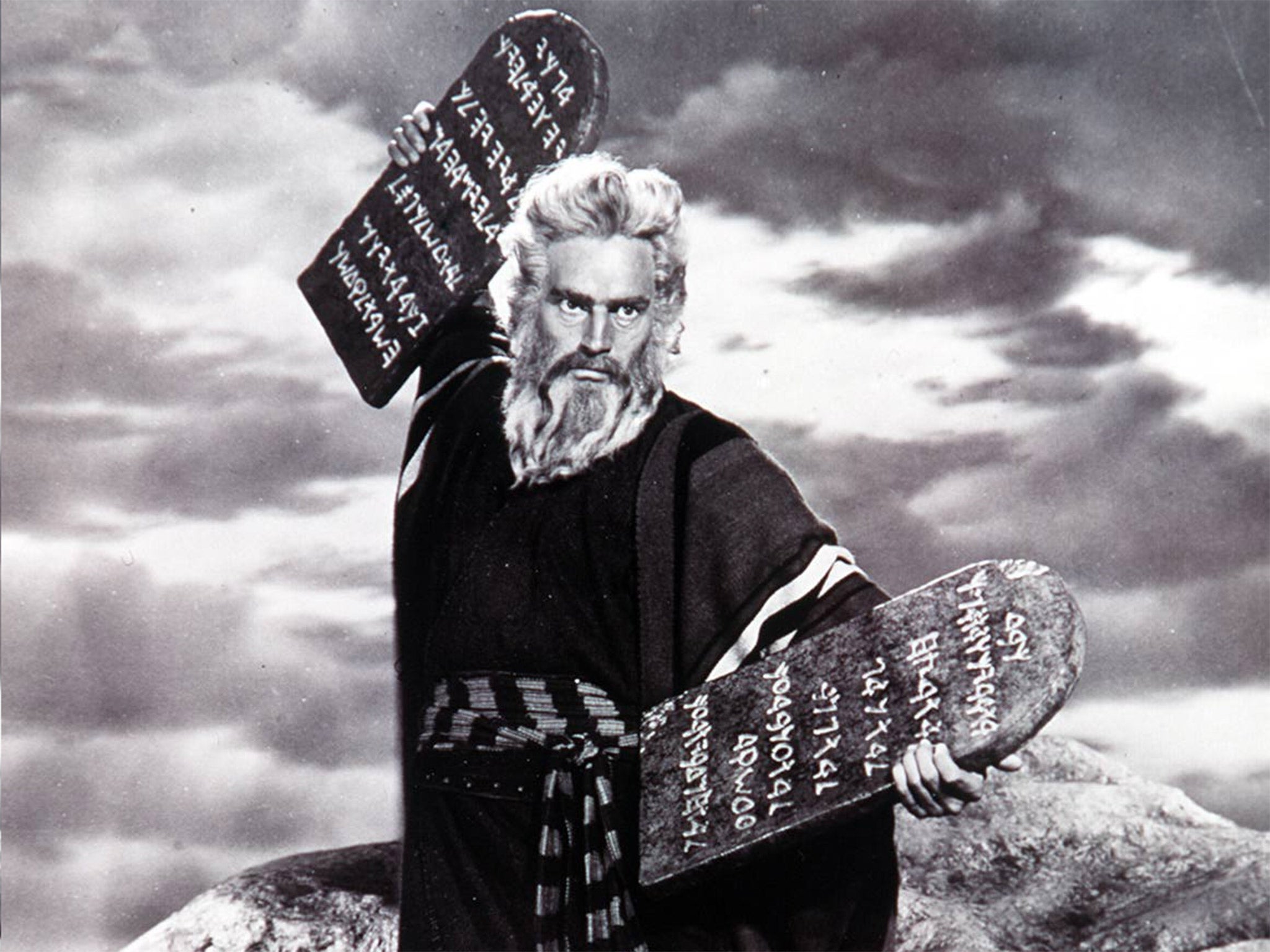 Charlton Heston, who played Moses in 1956, was not the first actor to play the prophet – an extract from the Book of Exodus suggests the role could have been played 2,000 years earlier