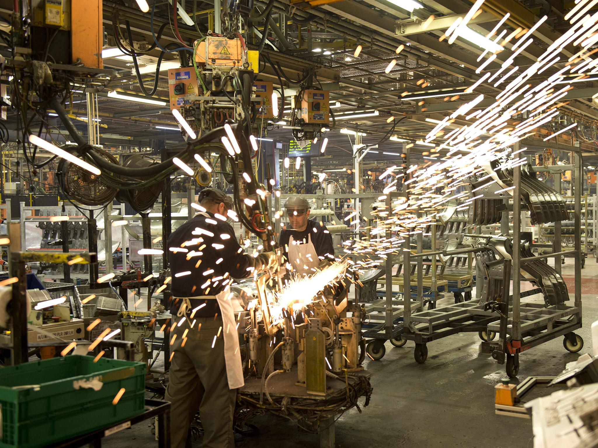 Manufacturing output fell in July at its fastest pace in 12 months