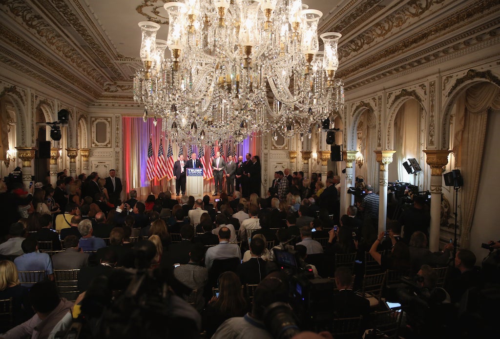 Donald Trump celebrated his Super Tuesday victory at his Mar-a-Lago Club.