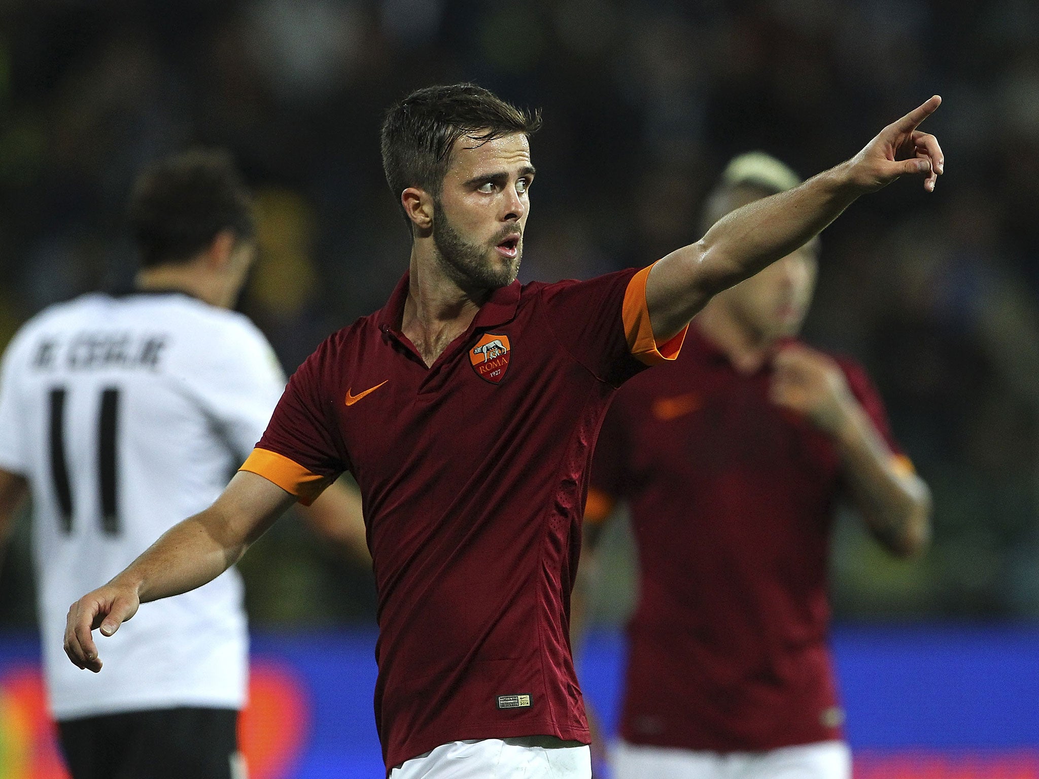 Roma midfielder Miralem Pjanic is a transfer target for Chelsea