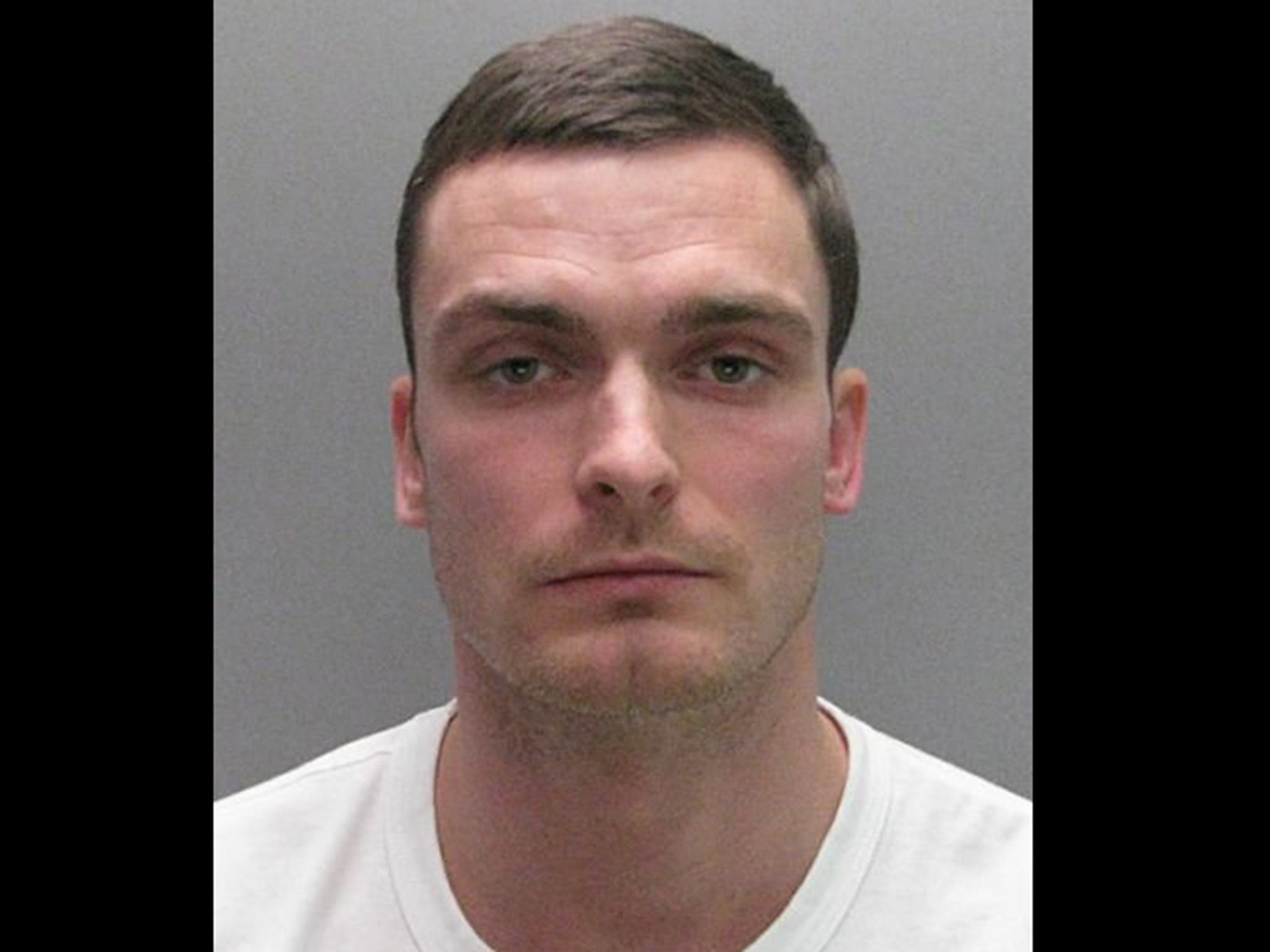 Adam Johnson’s police mugshot, after his conviction