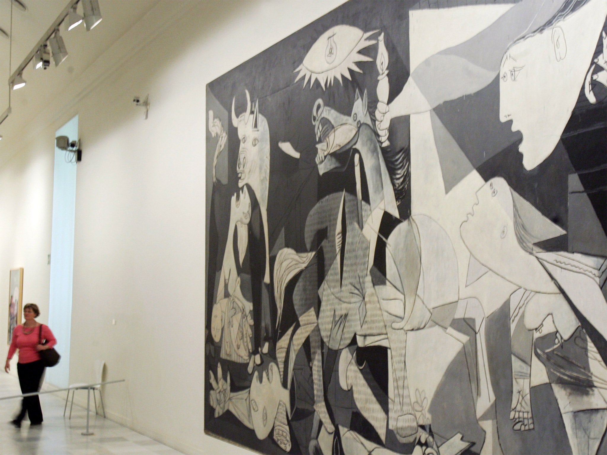 Picasso's famous anti-fascist ‘Guernica’, on show in Madrid (Getty)