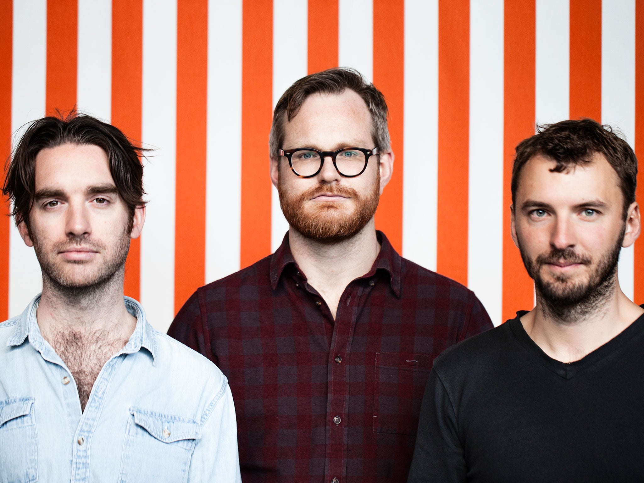 Three Trapped Tigers, from left to right, Matt Calvert, Adam Betts and Tom Rogerson