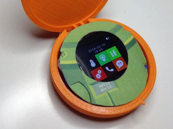 An early 3D printed model of the Cyrcle smartphone