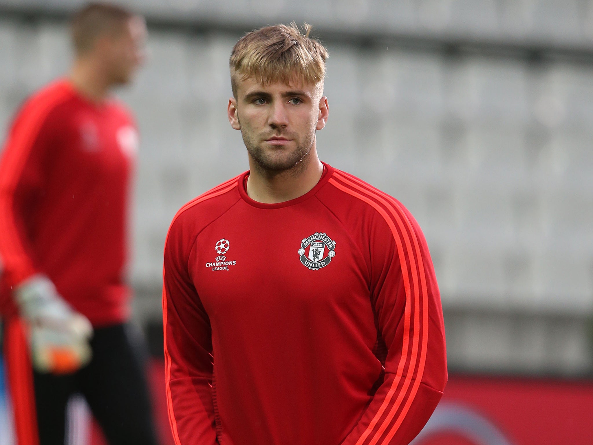 Manchester United full back Luke Shaw