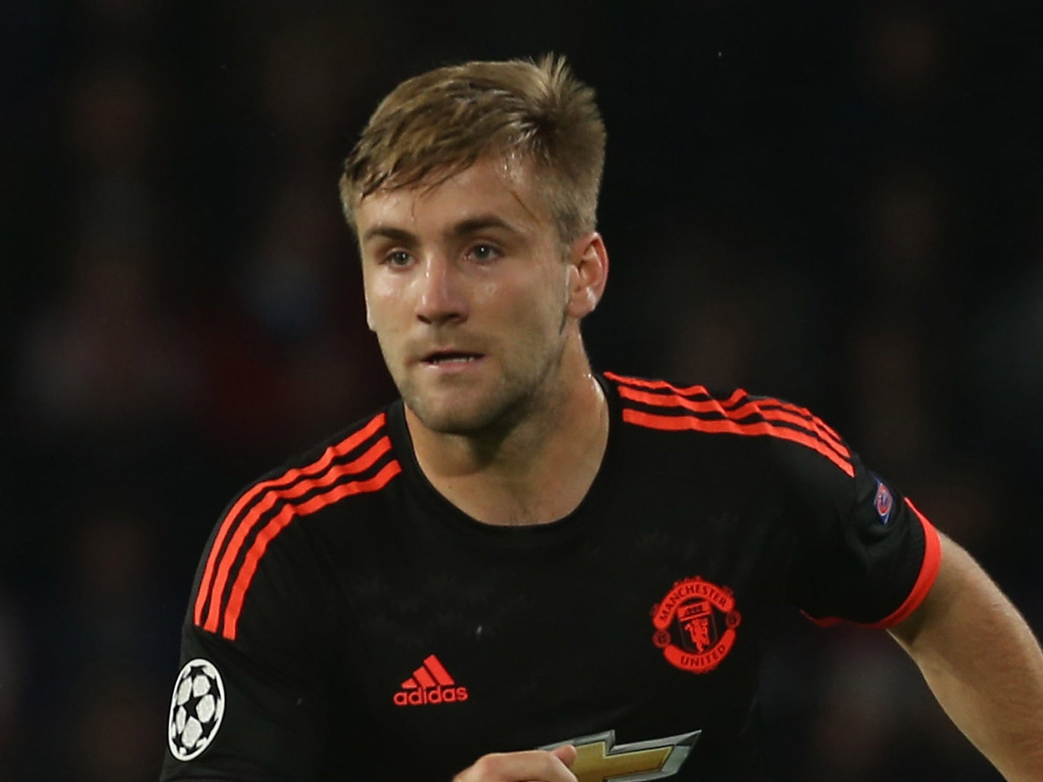 Manchester United left back Luke Shaw