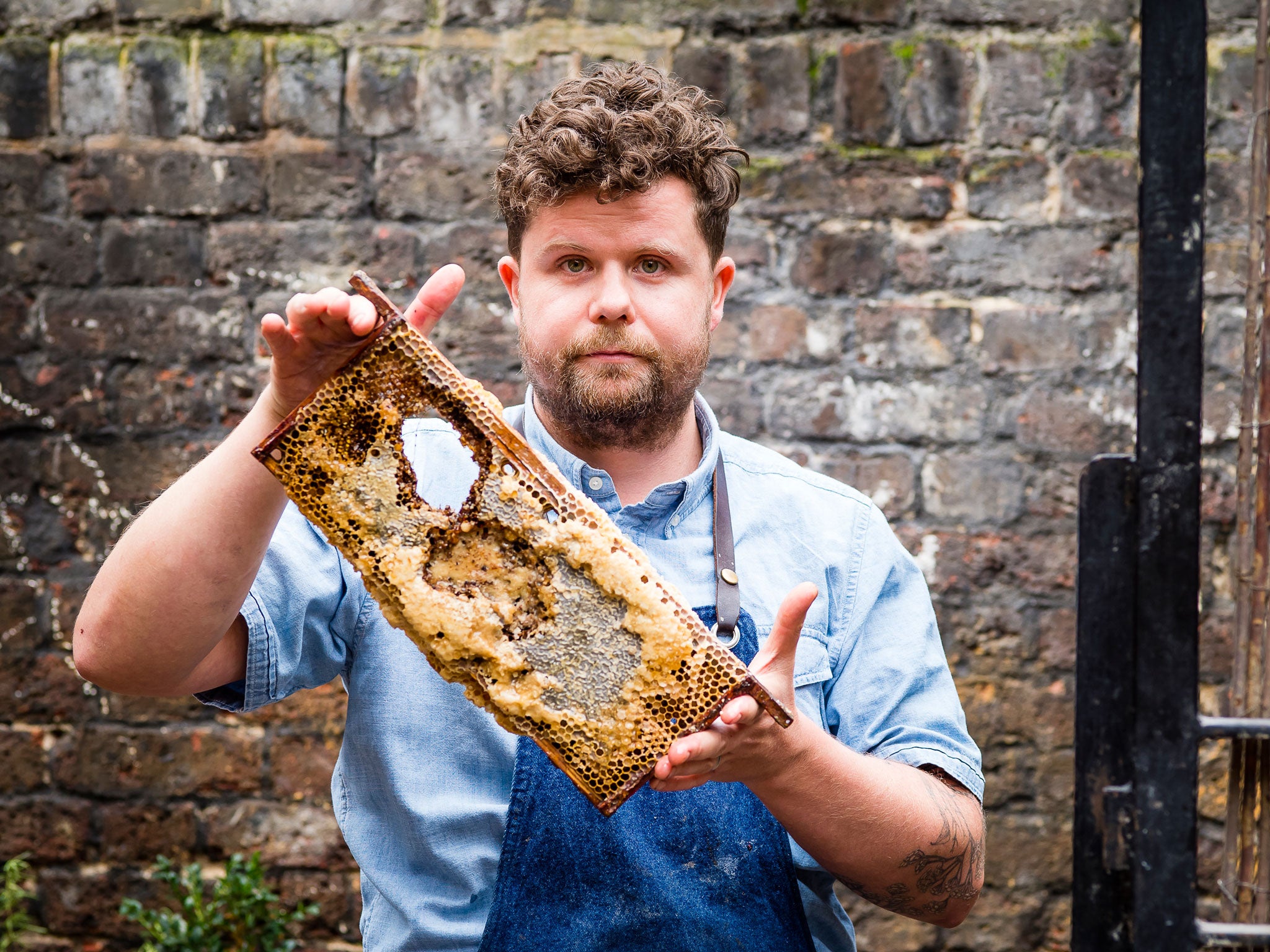 Robin has access to his own honey from five beehives on The Dairy's rooftop