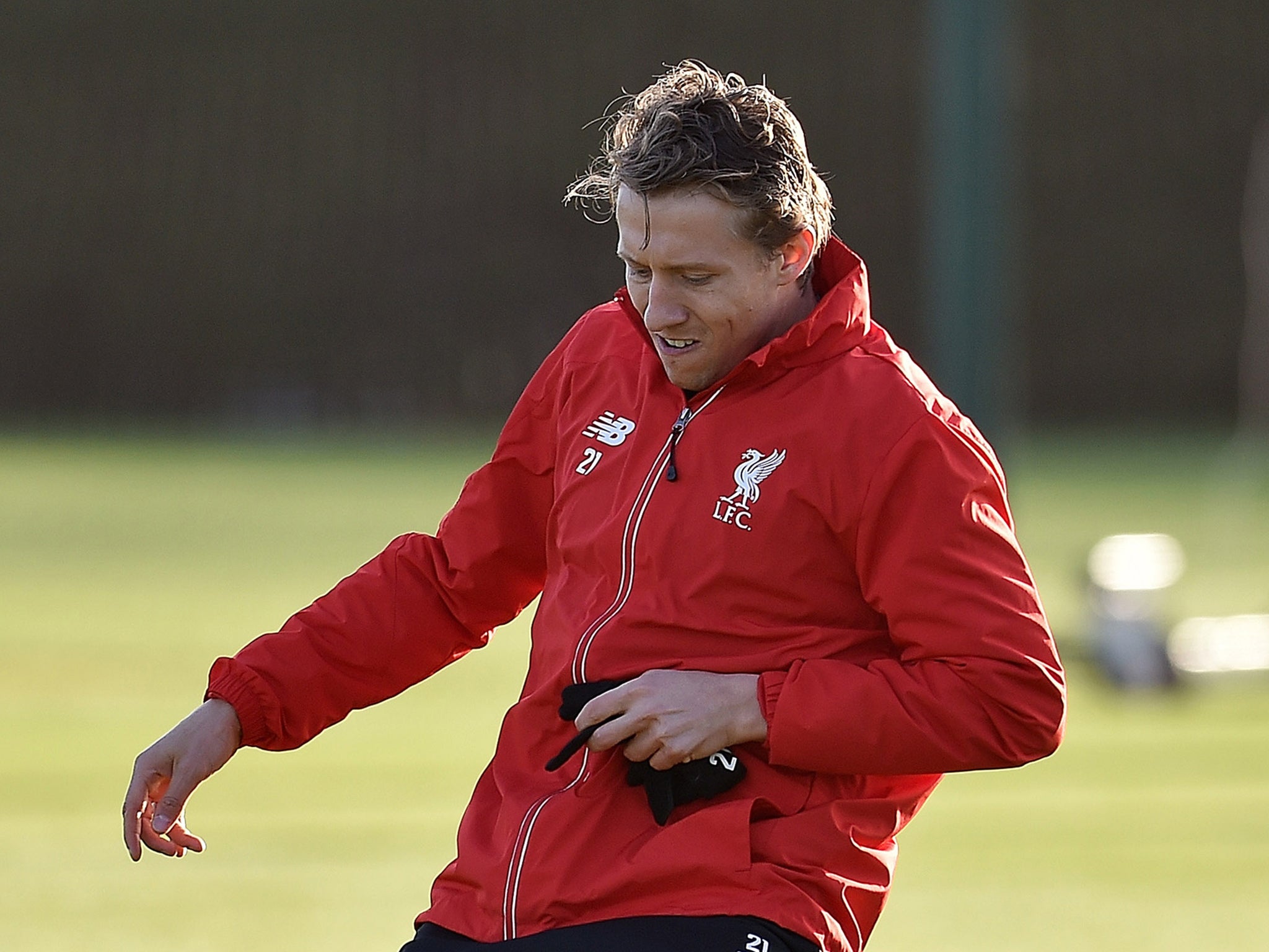 Liverpool midfielder Lucas Leiva