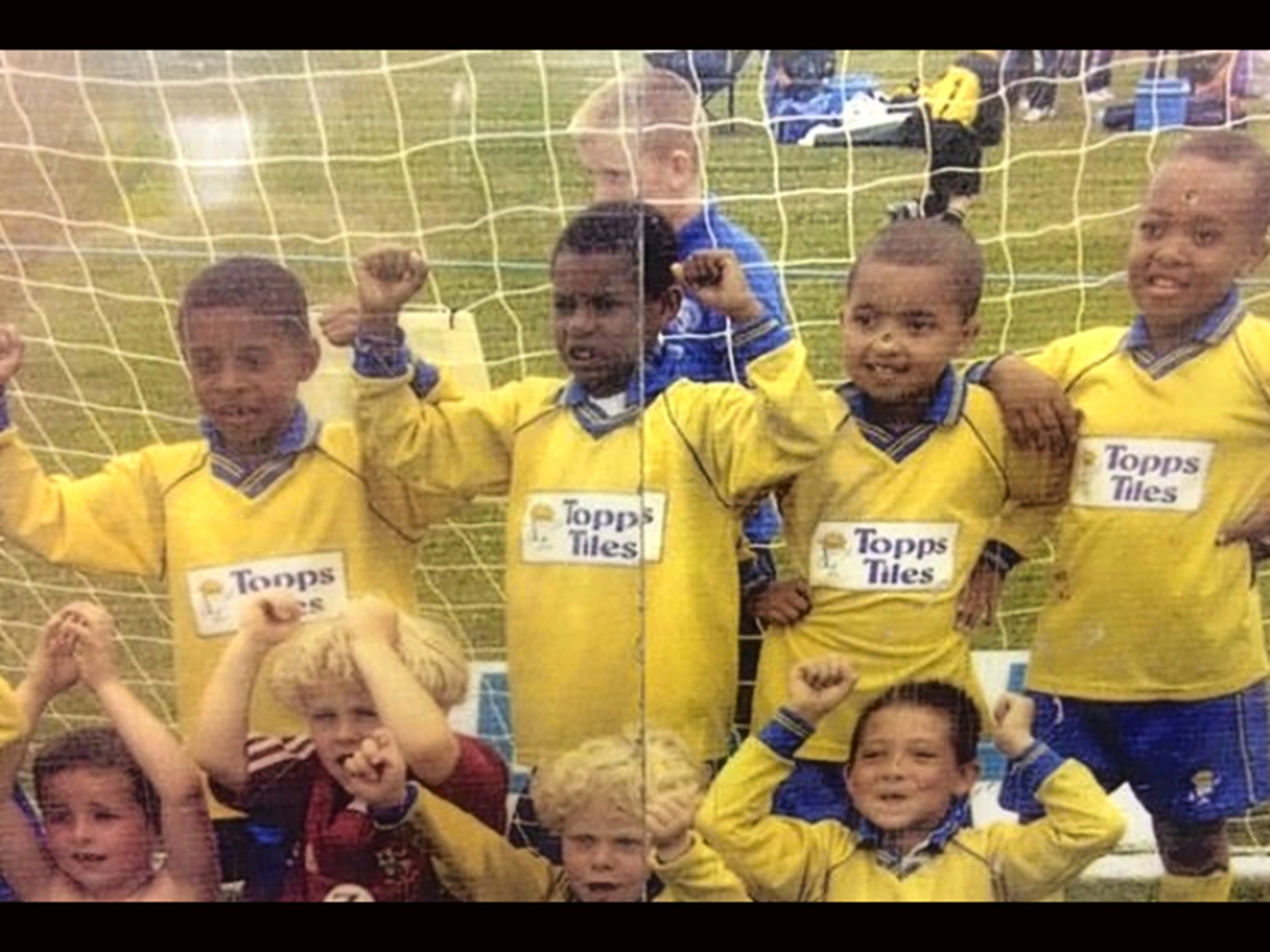 Then: Marcus Rashford (top, second left)