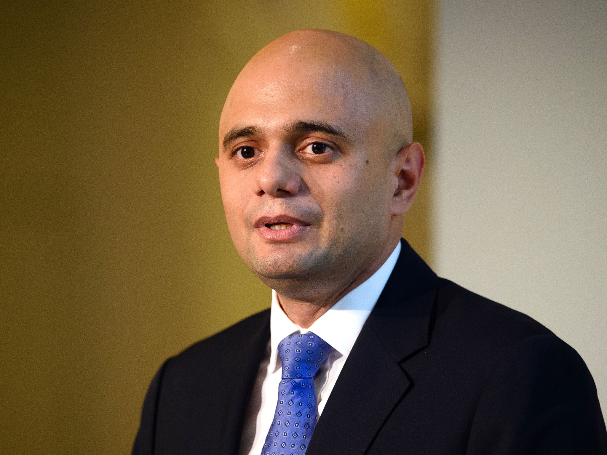 Health secretary Sajid Javid