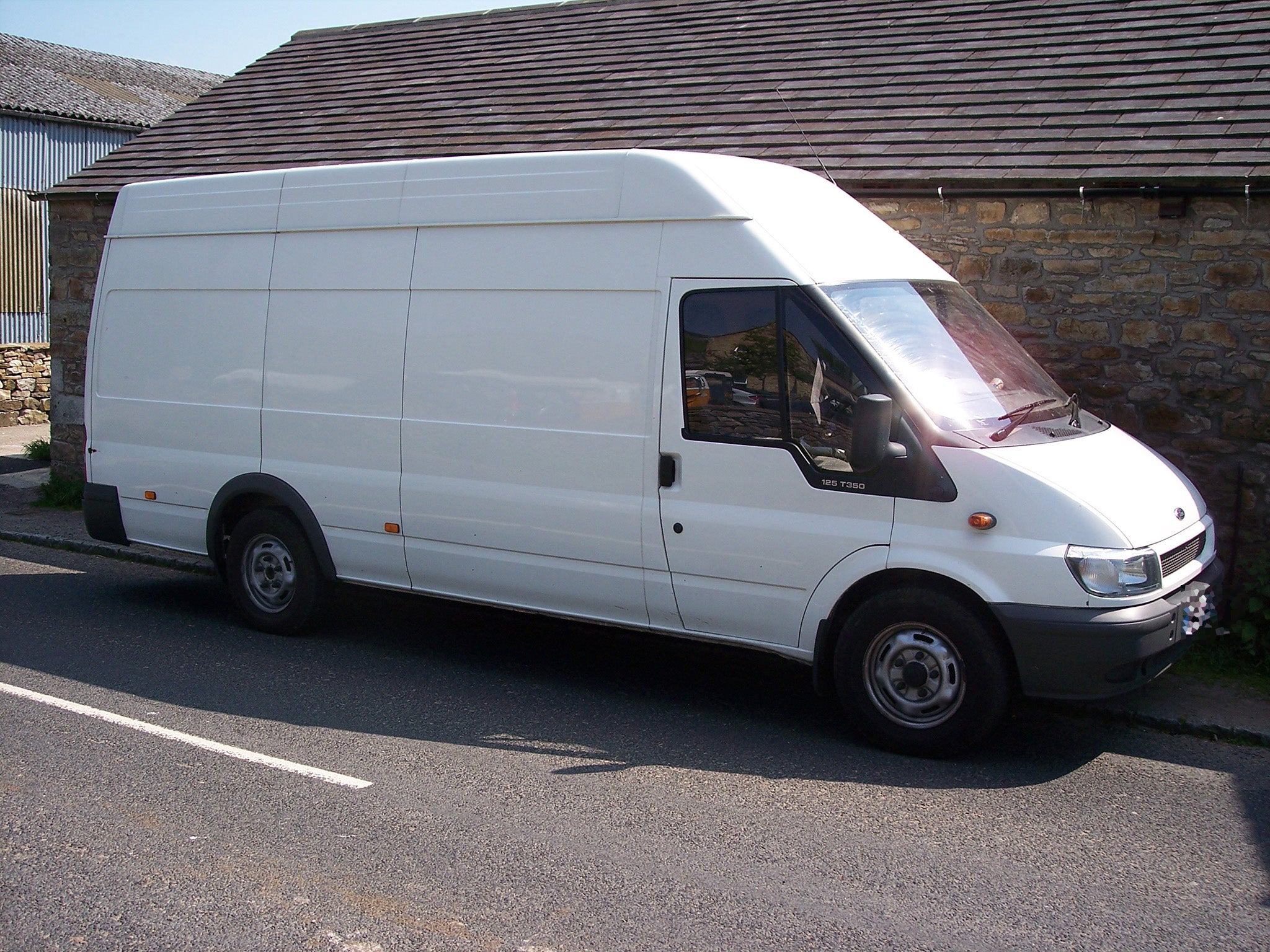 A white van allegedly approached the boys (file image)