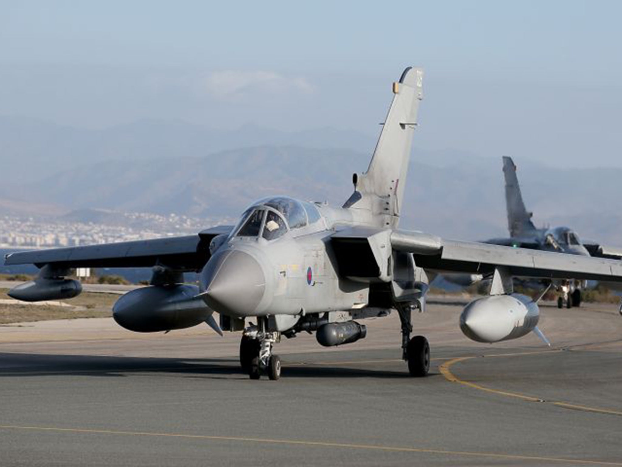 RAF Tornados on the airstrip in Cyprus in December, a day after MPs voted in favour of joining international airstrikes in Syria