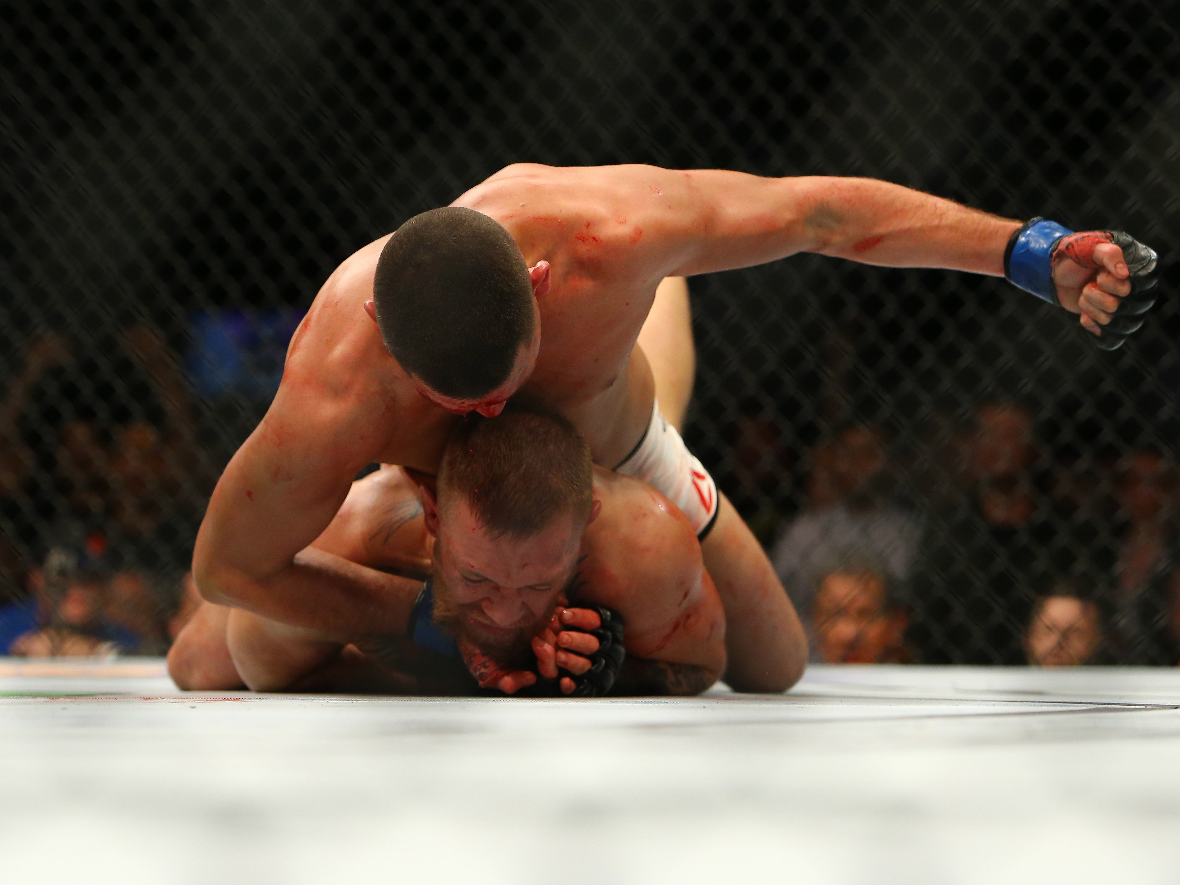 Diaz inflicted McGregor's first defeat of his UFC career