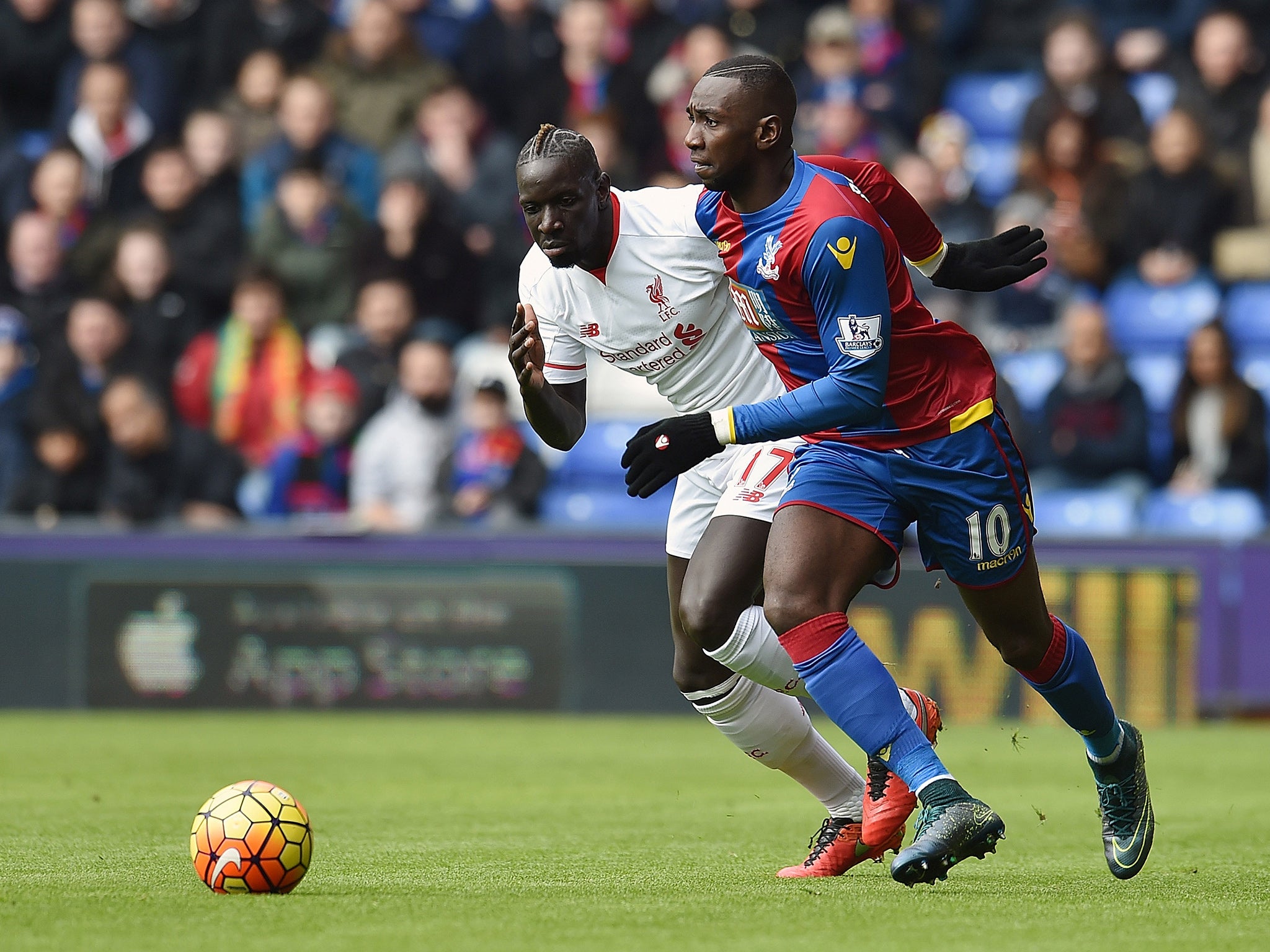 Yannick Bolasie in full flow for Crystal Palace