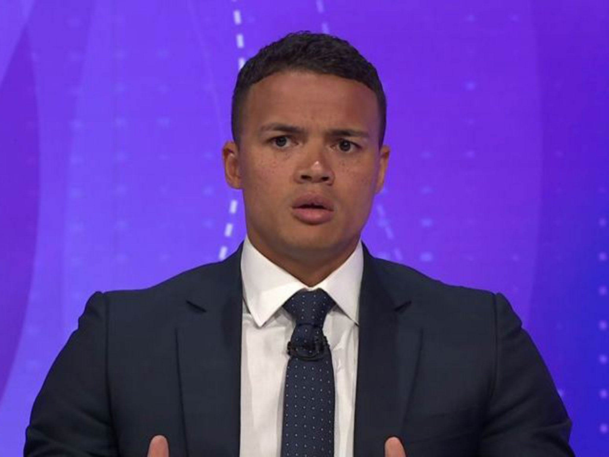 Former footballer Jermaine Jenas on Question Time