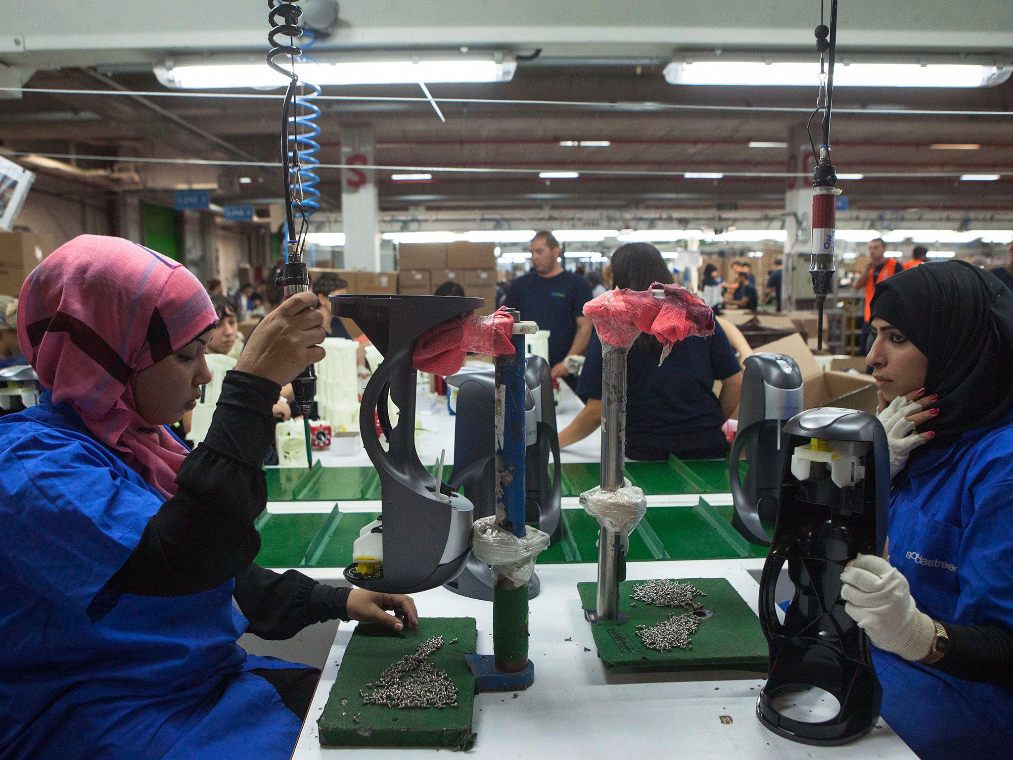 The SodaStream plant moved to Lehavim in Israel two years ago after a boycott campaign against its facility in the West Bank