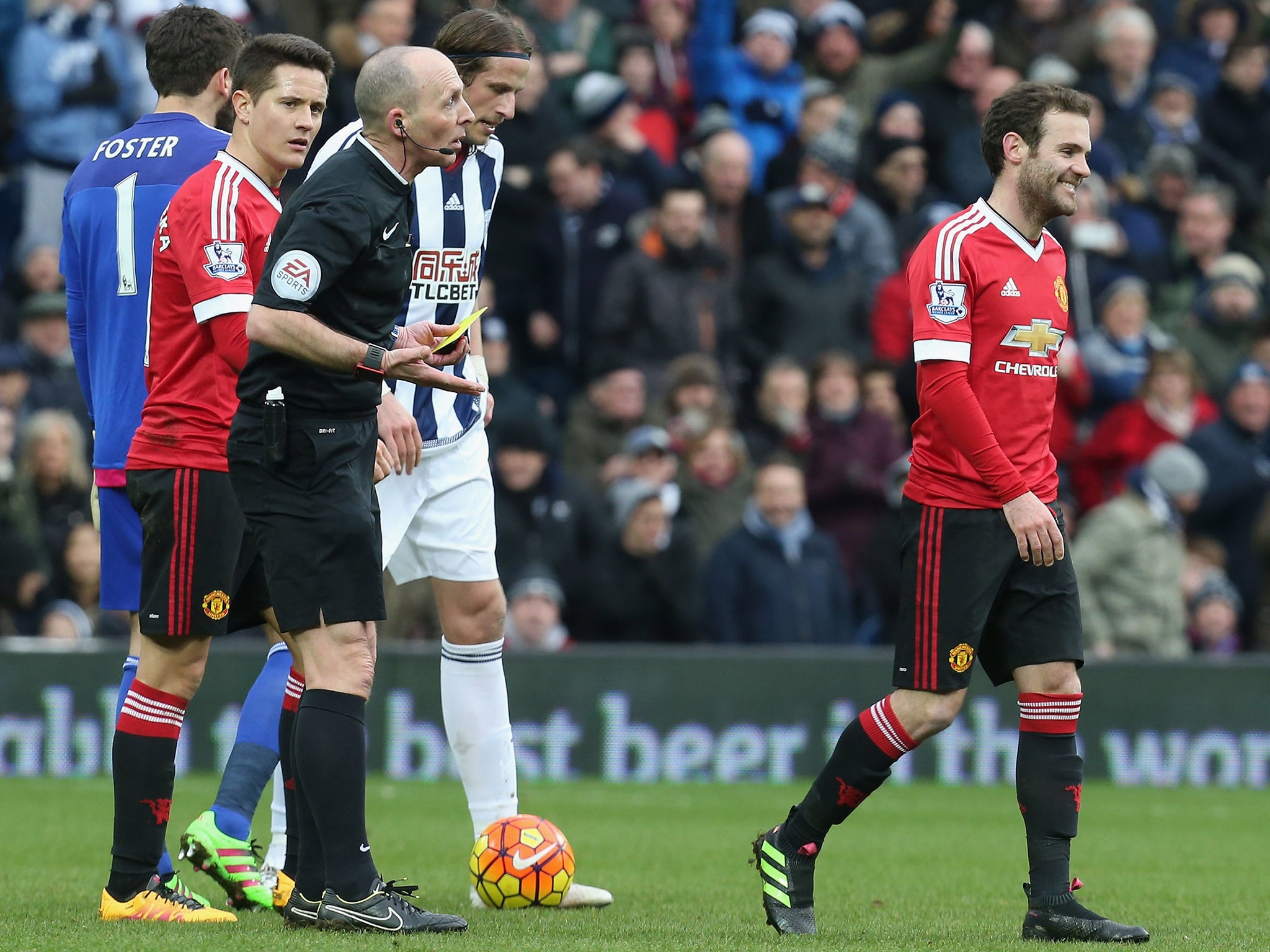 Juan Mata receives his marching orders