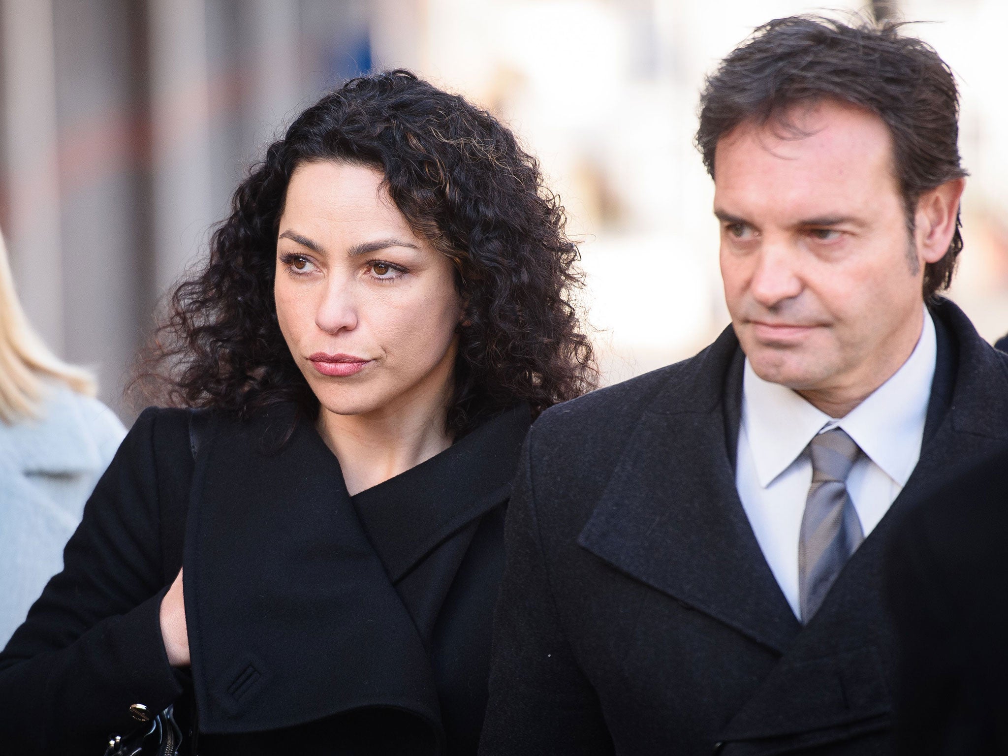 Eva Carneiro and her husband polar explorer Jason De Carteret arrive at Croydon Employment Tribunal in Croydon