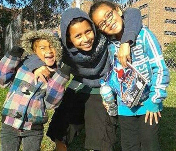 Melissa Lightfood said her children - five-year-old Payton (left), 13-year-old Tra'Vaughn (centre) and eight-year-old Kamryn - suffer from lead poisoning