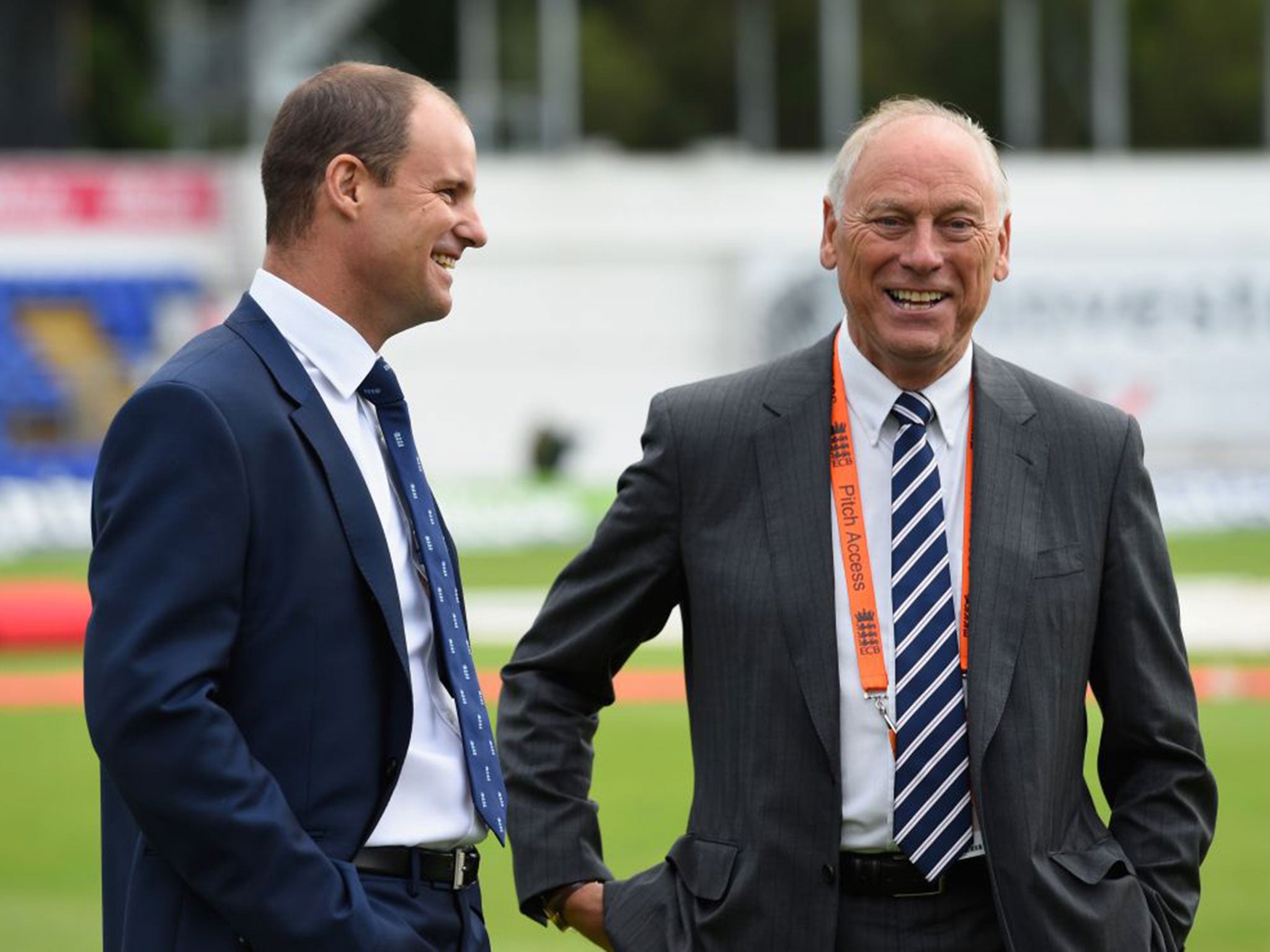 Colin Graves, the ECB chairman, right, has been the driving force behind the restructuring of the county game