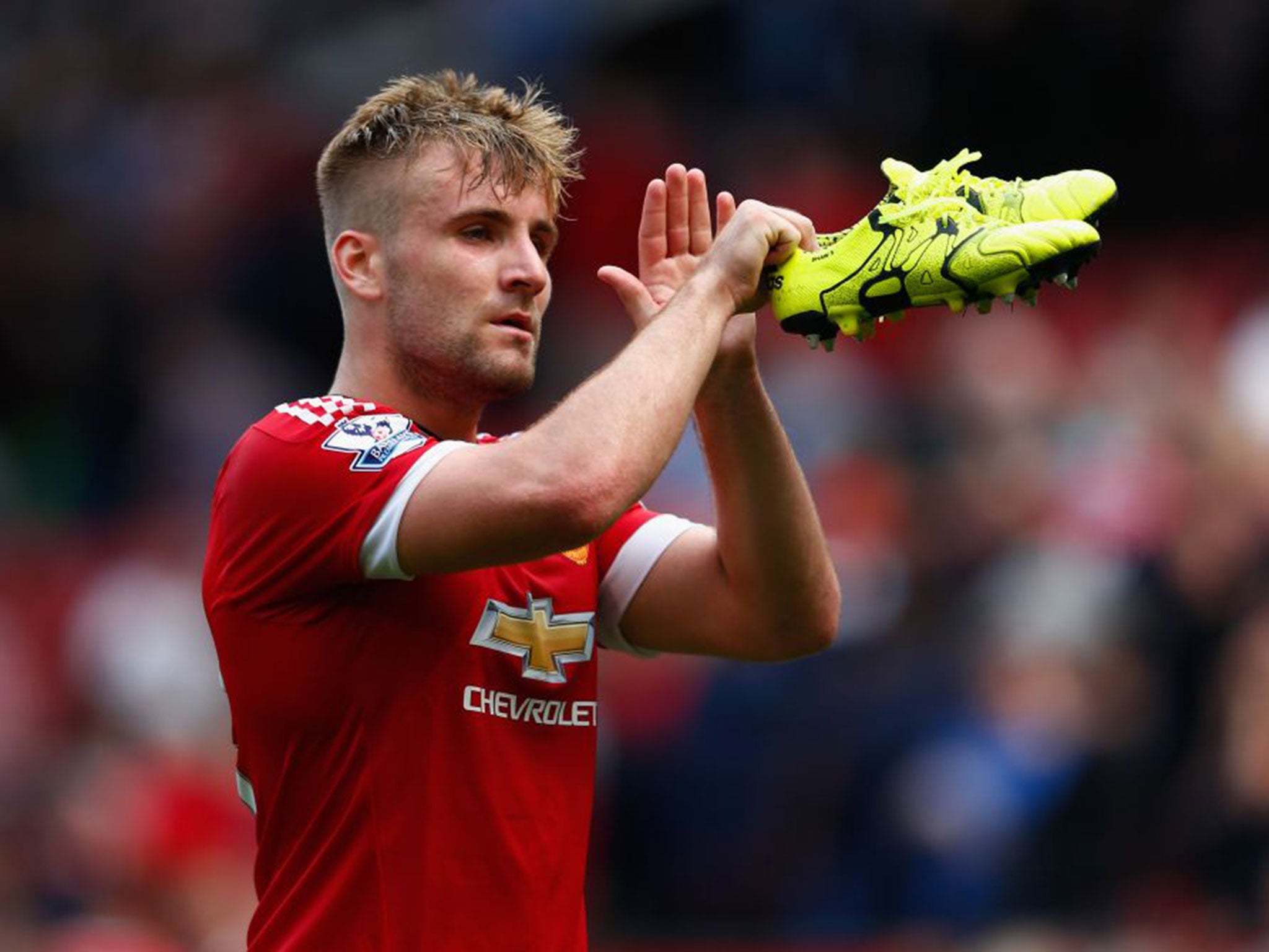 Luke Shaw will return to training next month and could turn out for the climax of United’s campaign