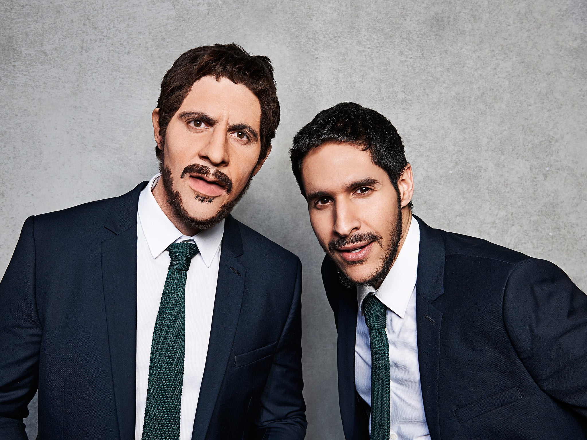 Rio Ferdinand (left) appears unrecognisable in a new advert