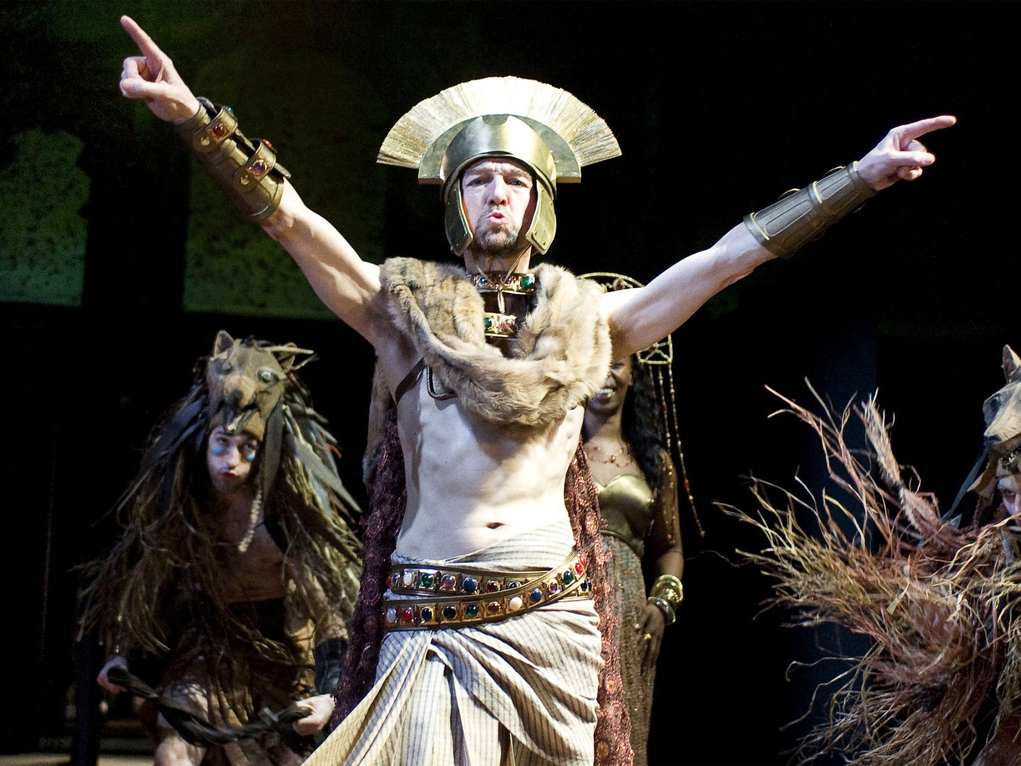 Greg Hicks as Julius Caesar in a Royal Shakespeare Company production of the play