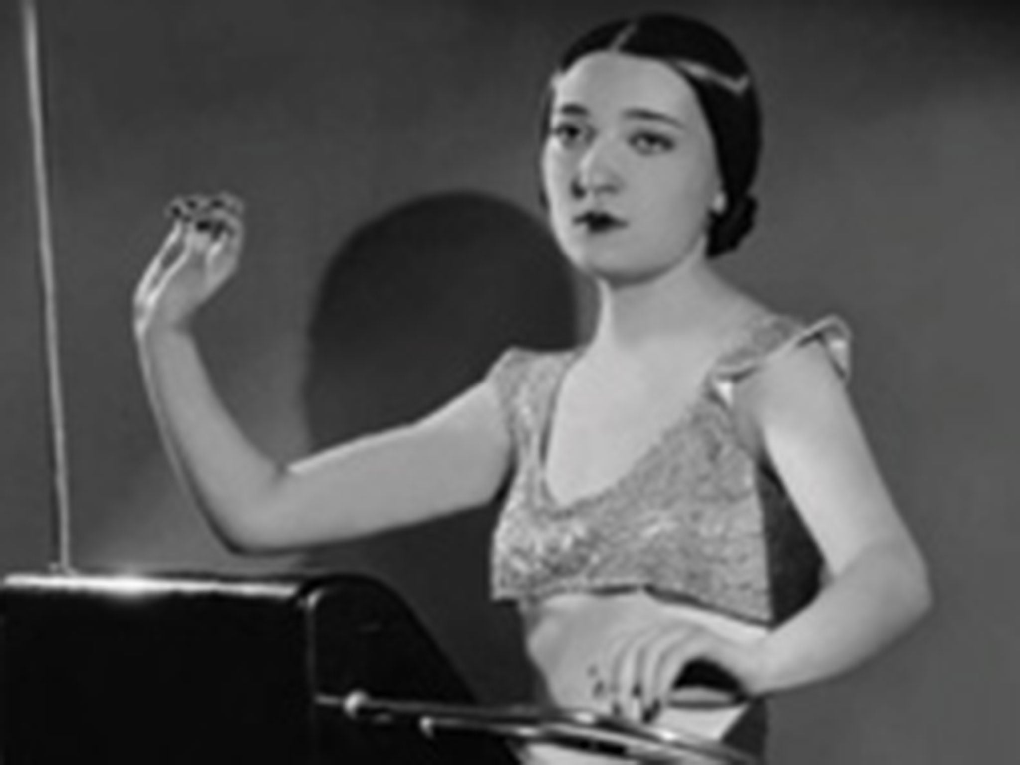 Clara Rockmore on the cover of 'Clara Rockmore's Lost Theremin Album'