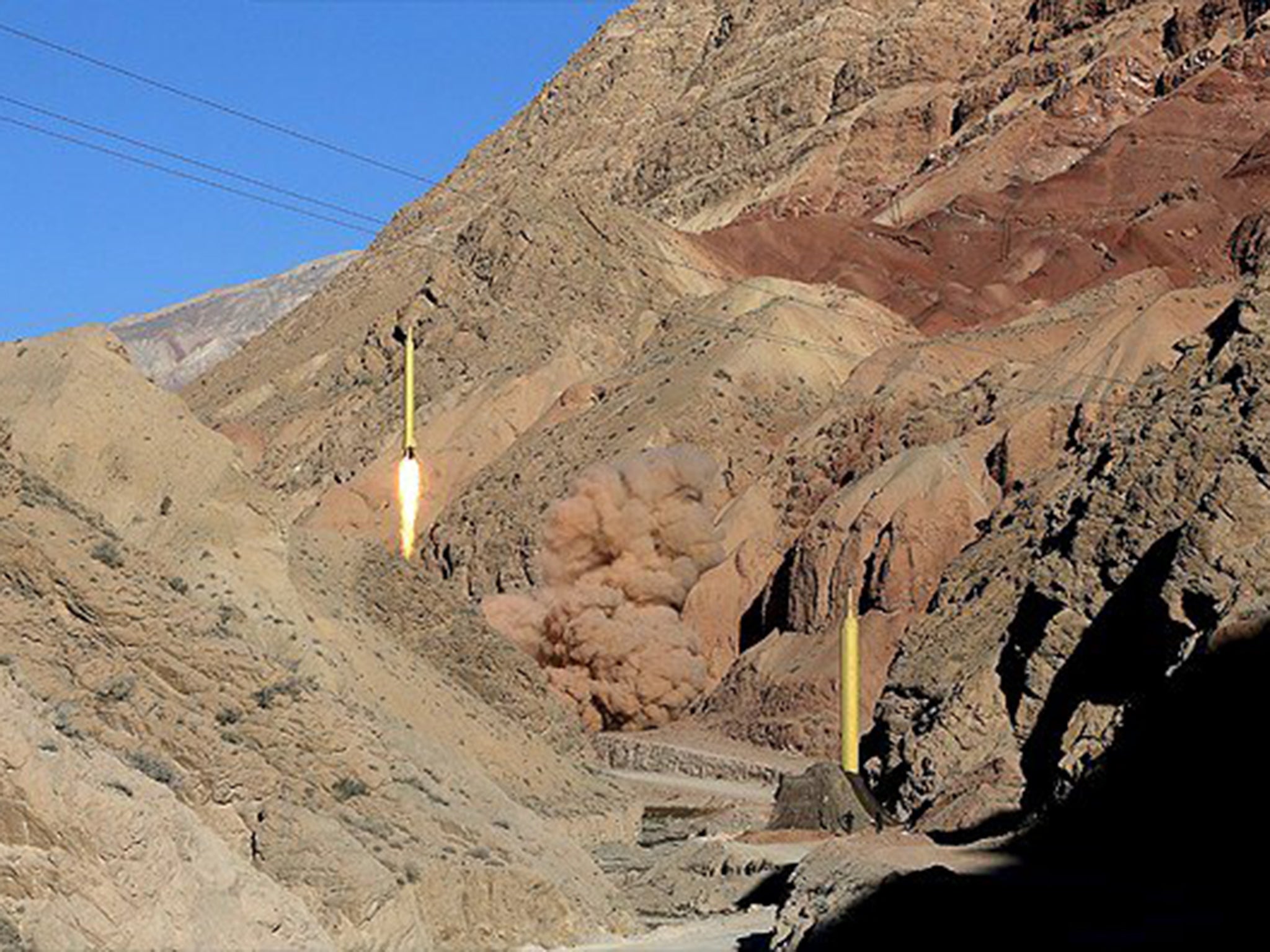 The semi-official Fars news agency offered pictures of the missiles