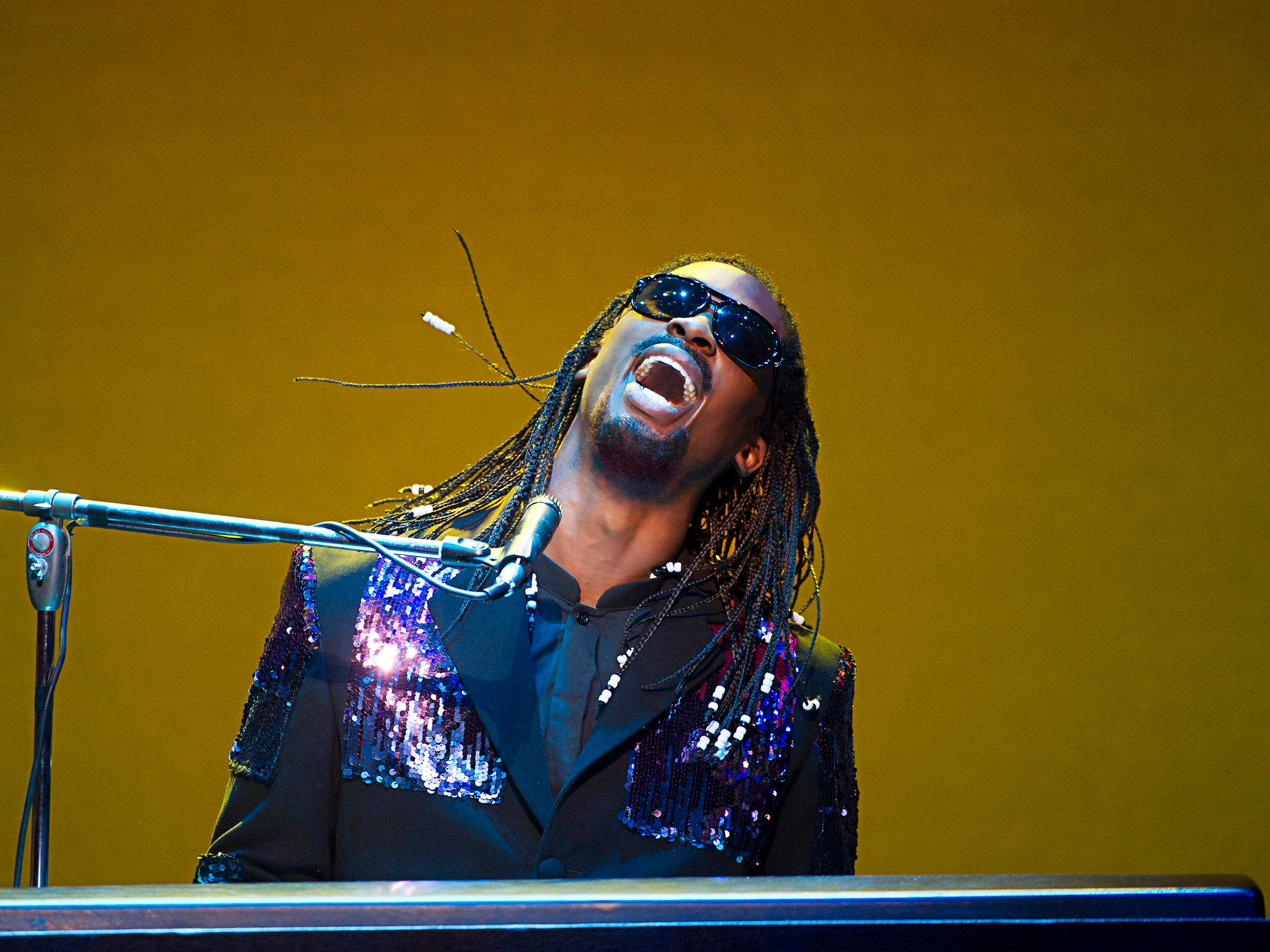 Jordan Shaw as Stevie Wonder