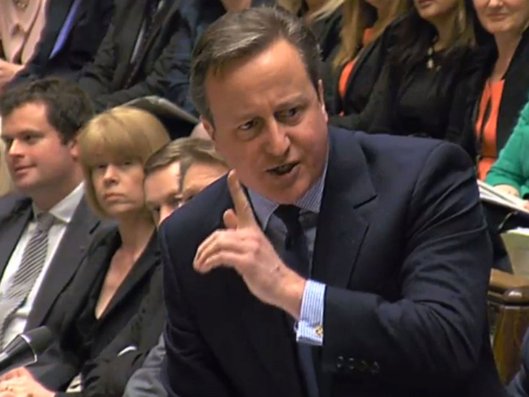 David Cameron at PMQs