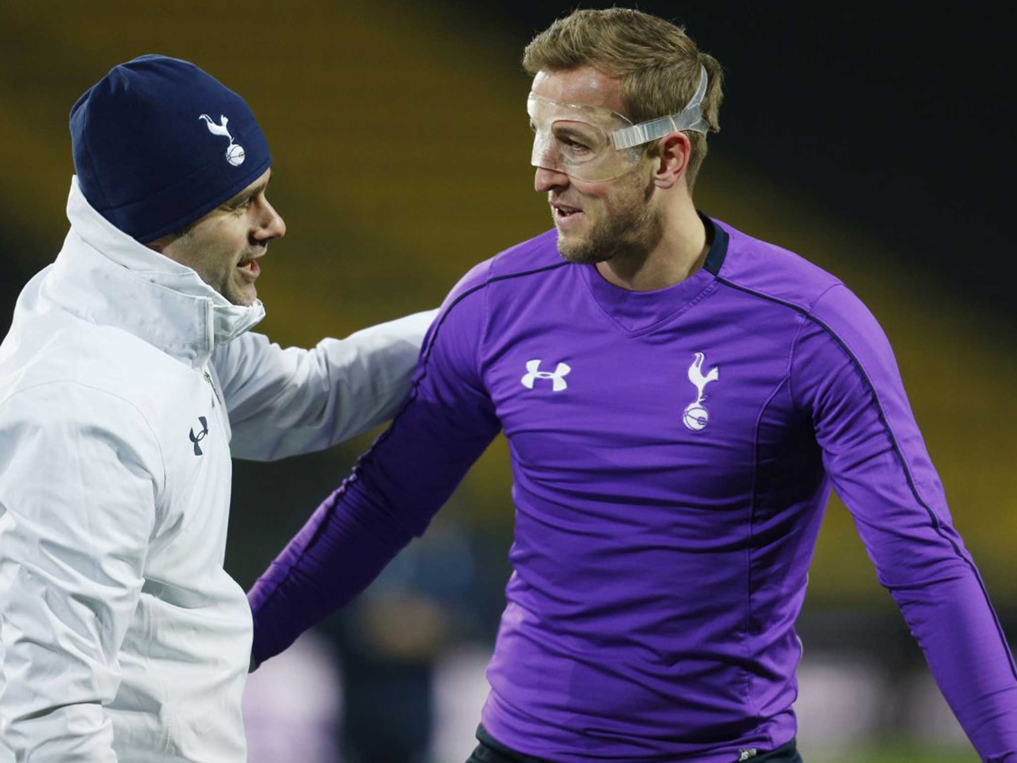 Mauricio Pochettino and Harry Kane