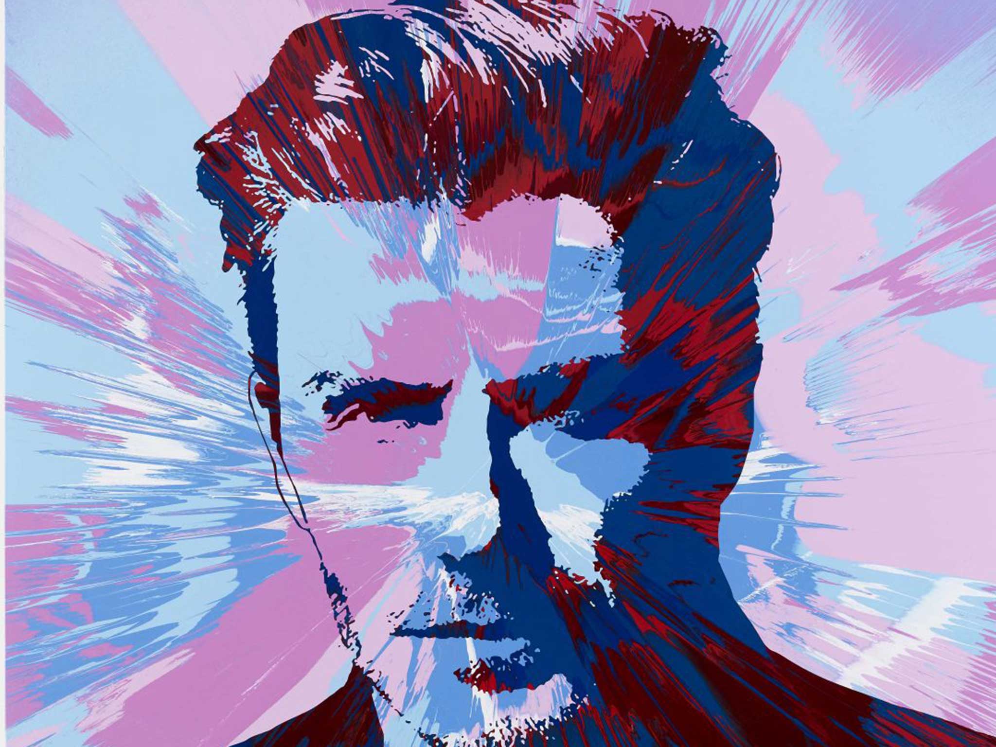 A ‘Beautiful David Beckham Spin Painting’ by Damien Hirst